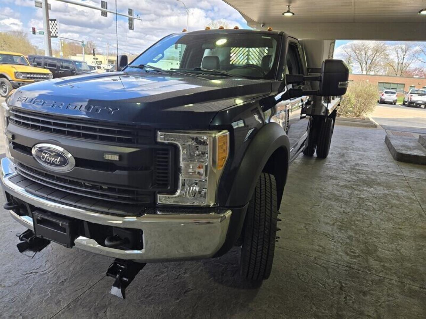 2017 Blue Ford F-550 Super Duty XL DRW (1FDUF5GT5HE) with an Power Stroke 6.7L V8 330hp 750ft. lbs. engine, Automatic transmission, located at 25355 Eames Street, Channahon, IL, 60410, (815) 467-1807, 41.429108, -88.228432 - ** ZORESCO 11 FOOT ALUMINUM DUMP BODY WITH PTO. OVER $9,000 IN SERVICE INCLUDUNG TIRES, BRAKES, SHOCKS, BALL JOINTS, CALIPERS, AND MORE. READY TO GO TO WORK. ** This 2017 Ford F-550 comes in a striking Blue exterior color, complemented by a sophisticated Gray interior. Boasting a mileage of below 80- Photo#9