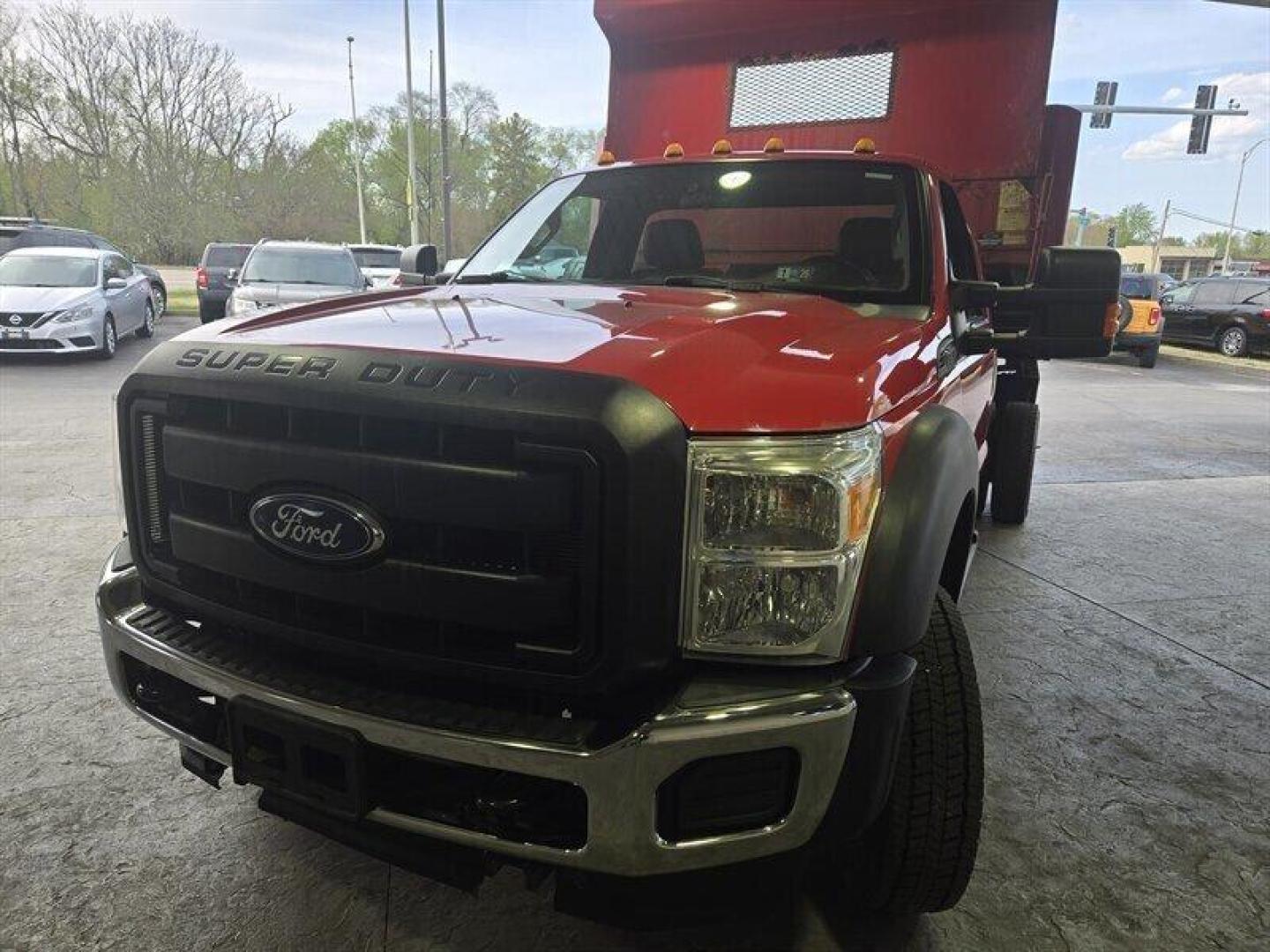 2016 Red Ford F-450 XL DRW (1FDTF4HY6GE) with an 6.8 engine, located at 25355 Eames Street, Channahon, IL, 60410, (815) 467-1807, 41.429108, -88.228432 - ** 11 FOOT DURACLASS DUMP BODY WITH PTO, BOX HAS RUST BUT FUNCTIONS FINE, SAFETY INSPECTED BUT NOT SERVICED. NEEDS BRAKES, END LINKS, AND MISC ODDS AND ENDS. PRICED TO MOVE. ** This 2016 Ford F-450 comes equipped with a robust 6.8-liter engine that ensures powerful performance for all your towing a - Photo#13