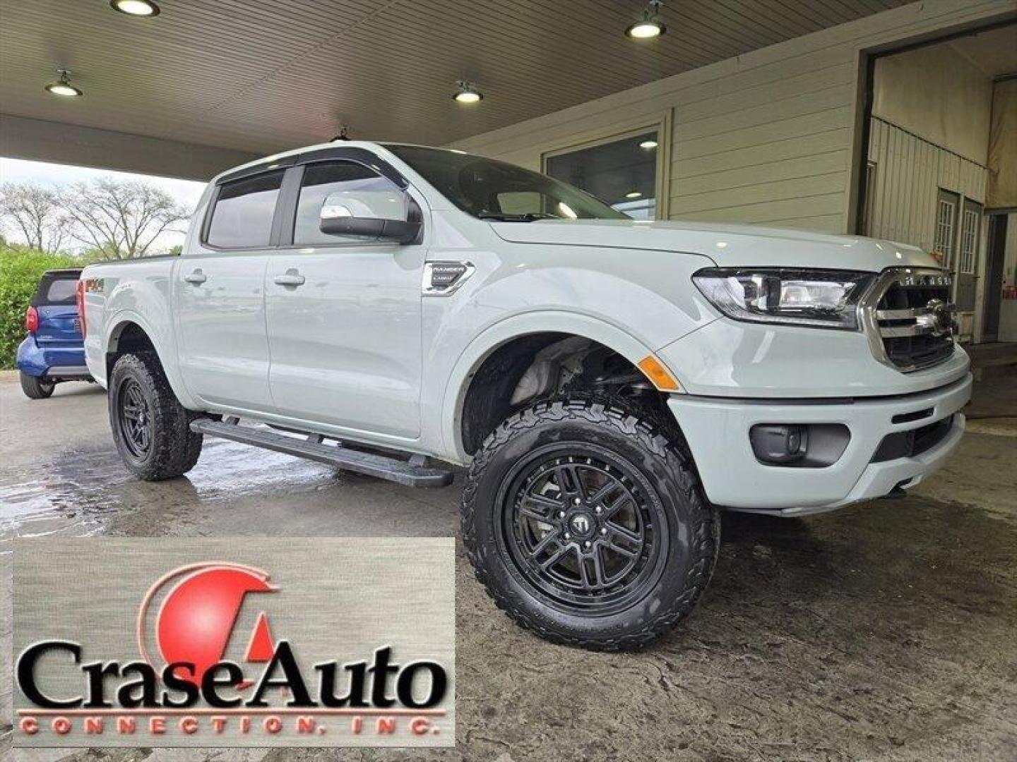 2021 Green Ford Ranger Lariat (1FTER4FH6ML) with an EcoBoost 2.3L Turbo I4 270hp 310ft. lbs. engine, Automatic transmission, located at 25355 Eames Street, Channahon, IL, 60410, (815) 467-1807, 41.429108, -88.228432 - Introducing the 2021 Ford Ranger Lariat in the stunning Cactus Gray exterior color, a true beauty on the road! This beast is equipped with a powerful EcoBoost 2.3L Turbo I4 engine, delivering an impressive 270hp and 310ft. lbs. of torque for an exhilarating driving experience. Step inside the luxur - Photo#0