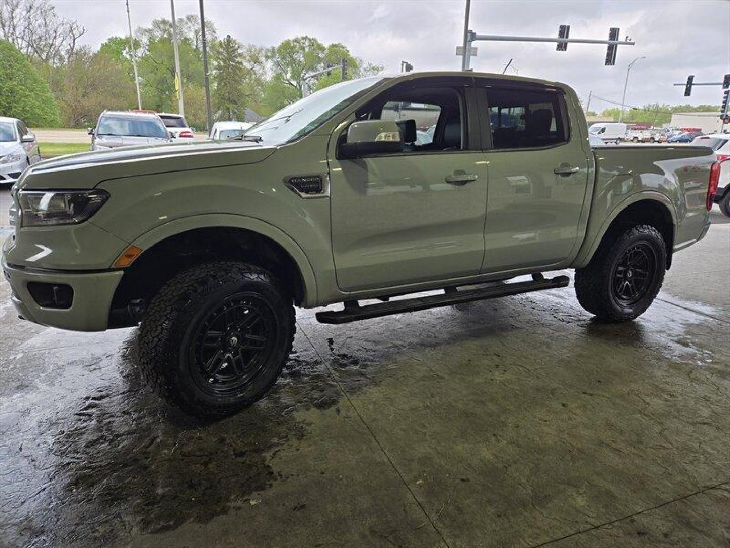 2021 Green Ford Ranger Lariat (1FTER4FH6ML) with an EcoBoost 2.3L Turbo I4 270hp 310ft. lbs. engine, Automatic transmission, located at 25355 Eames Street, Channahon, IL, 60410, (815) 467-1807, 41.429108, -88.228432 - Introducing the 2021 Ford Ranger Lariat in the stunning Cactus Gray exterior color, a true beauty on the road! This beast is equipped with a powerful EcoBoost 2.3L Turbo I4 engine, delivering an impressive 270hp and 310ft. lbs. of torque for an exhilarating driving experience. Step inside the luxur - Photo#7