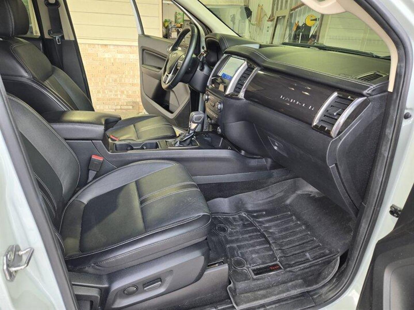 2021 Green Ford Ranger Lariat (1FTER4FH6ML) with an EcoBoost 2.3L Turbo I4 270hp 310ft. lbs. engine, Automatic transmission, located at 25355 Eames Street, Channahon, IL, 60410, (815) 467-1807, 41.429108, -88.228432 - Introducing the 2021 Ford Ranger Lariat in the stunning Cactus Gray exterior color, a true beauty on the road! This beast is equipped with a powerful EcoBoost 2.3L Turbo I4 engine, delivering an impressive 270hp and 310ft. lbs. of torque for an exhilarating driving experience. Step inside the luxur - Photo#13