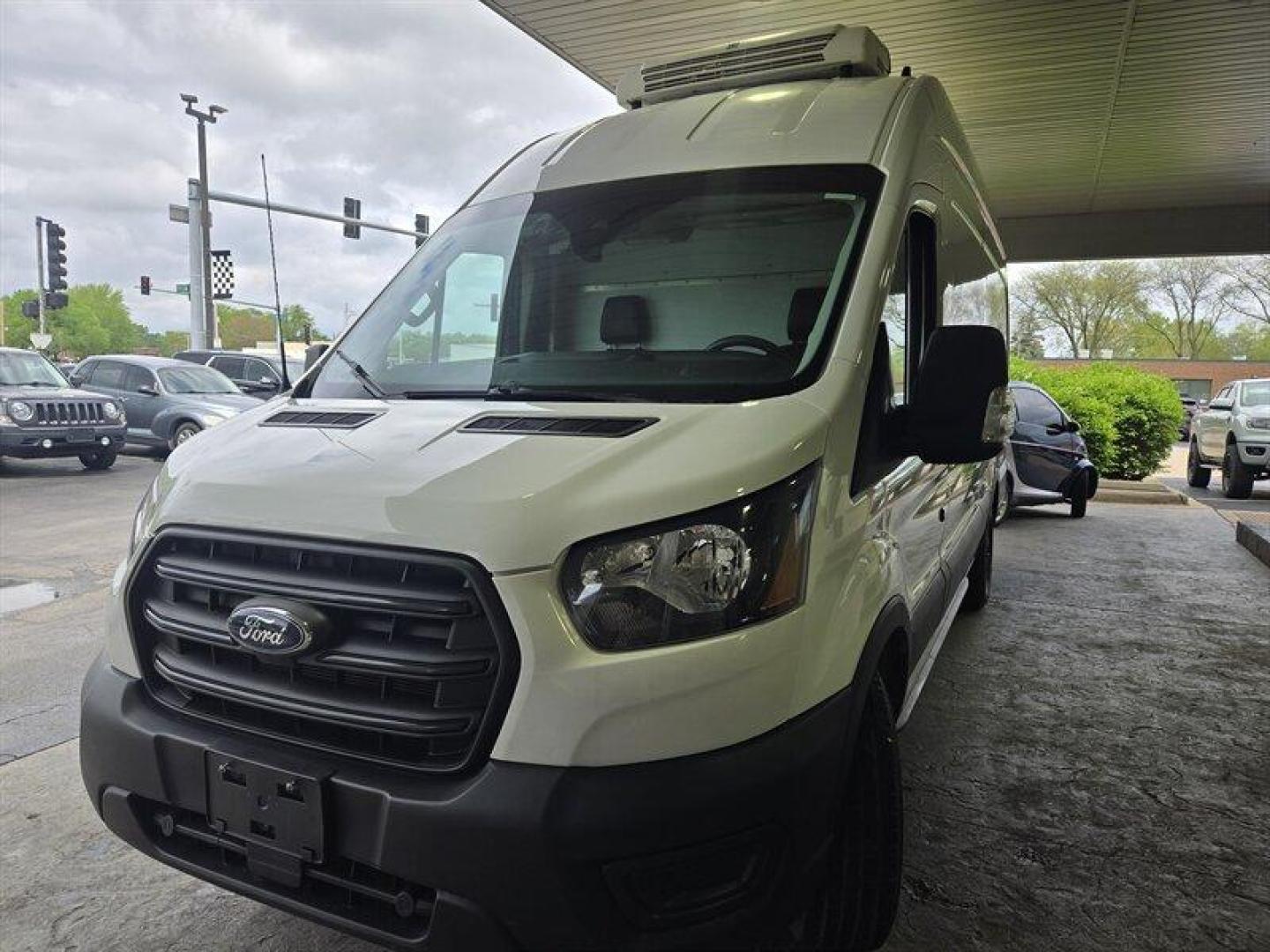 2020 Oxford White Ford Transit (1FTBW3X85LK) with an 3.5L Flex Fuel V6 275hp 262ft. lbs. engine, Automatic transmission, located at 25355 Eames Street, Channahon, IL, 60410, (815) 467-1807, 41.429108, -88.228432 - ** 148 INCH WHEELBASE, EXTENDED, HIGH ROOF, WITH A THERMO KING V-300 REEFER UNIT. ** This 2020 Ford Transit 350 is equipped with a powerful 3.5L Flex Fuel V6 engine delivering 275hp and 262ft. lbs. of torque. The exterior is coated in a sleek Oxford White while the interior boasts a sophisticated Eb - Photo#8