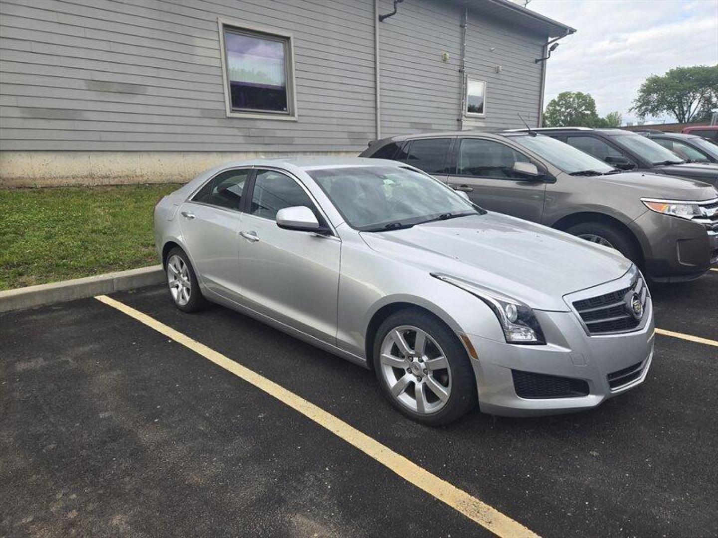 2014 Radiant Silver Metallic Cadillac ATS 2.5L (1G6AA5RA1E0) with an 2.5L I4 202hp 191ft. lbs. engine, Automatic transmission, located at 25355 Eames Street, Channahon, IL, 60410, (815) 467-1807, 41.429108, -88.228432 - ** LOCAL TRADE IN, AS-IS DUE TO LEAKS, RIDES AND DRIVES. ** Introducing the 2014 Cadillac ATS 2.5L - the car that's more than just a pretty face (though it does have a sleek Silver Coast Metallic exterior that will make heads turn)! This beast is powered by a 2.5L I4 engine that delivers a solid 202 - Photo#0