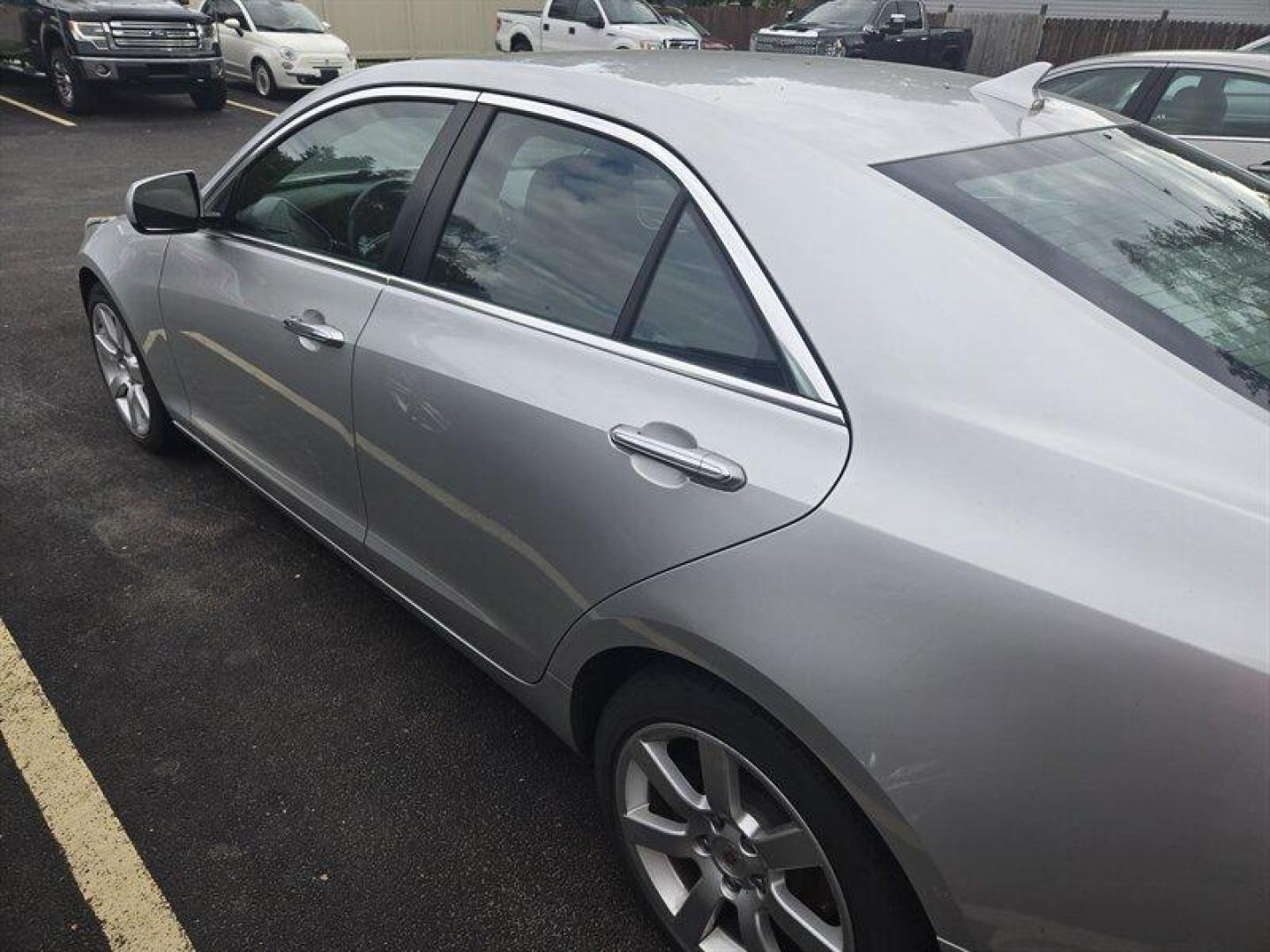 2014 Radiant Silver Metallic Cadillac ATS 2.5L (1G6AA5RA1E0) with an 2.5L I4 202hp 191ft. lbs. engine, Automatic transmission, located at 25355 Eames Street, Channahon, IL, 60410, (815) 467-1807, 41.429108, -88.228432 - ** LOCAL TRADE IN, AS-IS DUE TO LEAKS, RIDES AND DRIVES. ** Introducing the 2014 Cadillac ATS 2.5L - the car that's more than just a pretty face (though it does have a sleek Silver Coast Metallic exterior that will make heads turn)! This beast is powered by a 2.5L I4 engine that delivers a solid 202 - Photo#3