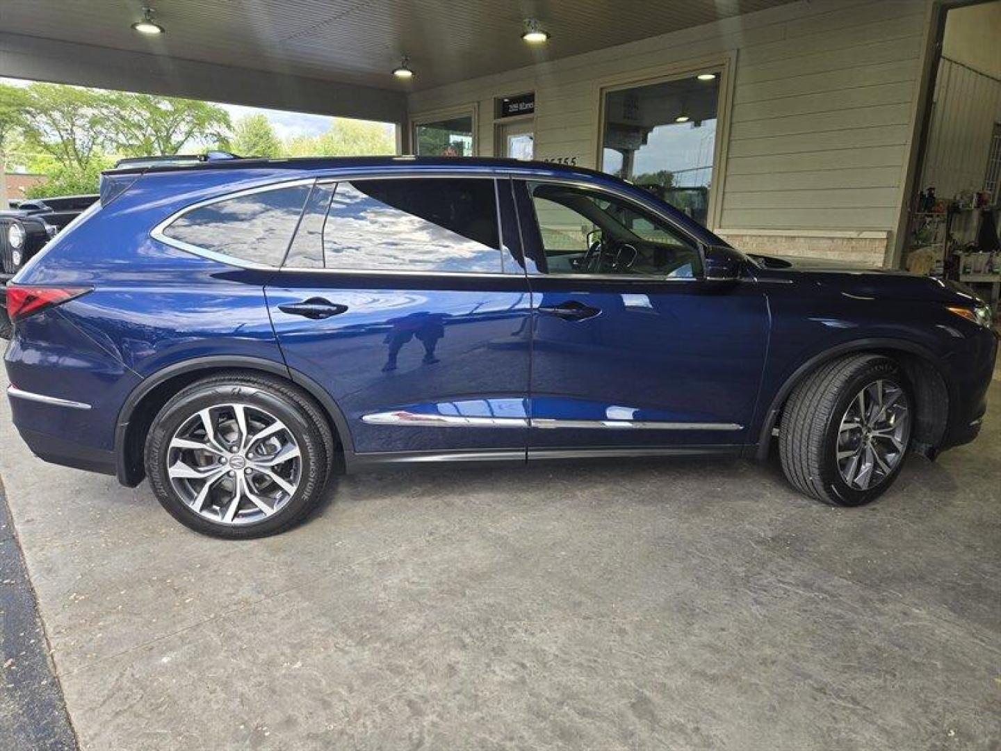2023 Fathom Blue Pearl Acura MDX Technology (5J8YD9H44PL) with an 3.5L V6 290hp 267ft. lbs. engine, Automatic transmission, located at 25355 Eames Street, Channahon, IL, 60410, (815) 467-1807, 41.429108, -88.228432 - Introducing the stunning 2023 Acura MDX w/Tech in the captivating Fathom Blue Pearl exterior paired with a luxurious Espresso interior! This powerhouse is equipped with a robust 3.5L V6 engine delivering 290hp and 267ft. lbs. of torque, ensuring a thrilling driving experience every time you hit the - Photo#2