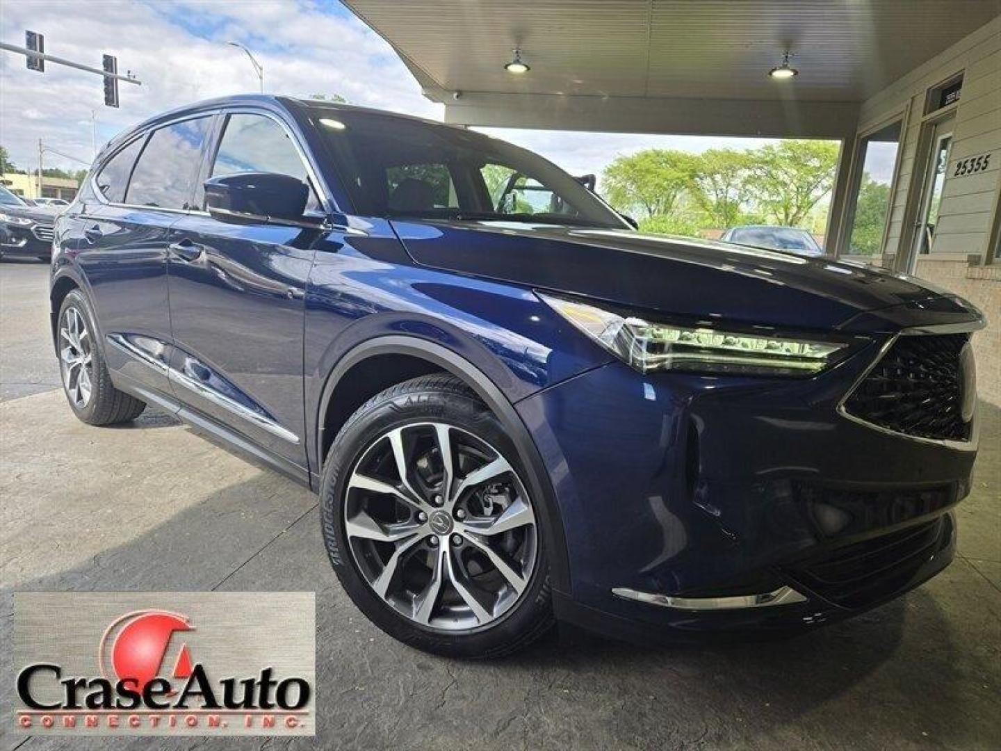 2023 Fathom Blue Pearl Acura MDX Technology (5J8YD9H44PL) with an 3.5L V6 290hp 267ft. lbs. engine, Automatic transmission, located at 25355 Eames Street, Channahon, IL, 60410, (815) 467-1807, 41.429108, -88.228432 - Introducing the stunning 2023 Acura MDX w/Tech in the captivating Fathom Blue Pearl exterior paired with a luxurious Espresso interior! This powerhouse is equipped with a robust 3.5L V6 engine delivering 290hp and 267ft. lbs. of torque, ensuring a thrilling driving experience every time you hit the - Photo#0