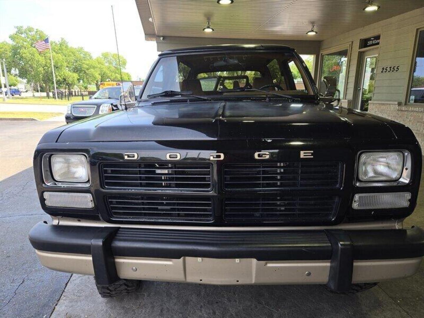 1992 Black Dodge Ramcharger CANYON SPORT (3B4GM17Z7NM) with an 5.9 engine, Automatic transmission, located at 25355 Eames Street, Channahon, IL, 60410, (815) 467-1807, 41.429108, -88.228432 - Presenting the 1992 Dodge Ramcharger CANYON SPORT. Equipped with a robust 5.9 engine, this classic vehicle boasts a range of factory default features that ensure a smooth and reliable driving experience. The exterior is finished in a sleek Black color, complemented by a warm Tan interior. With milea - Photo#9