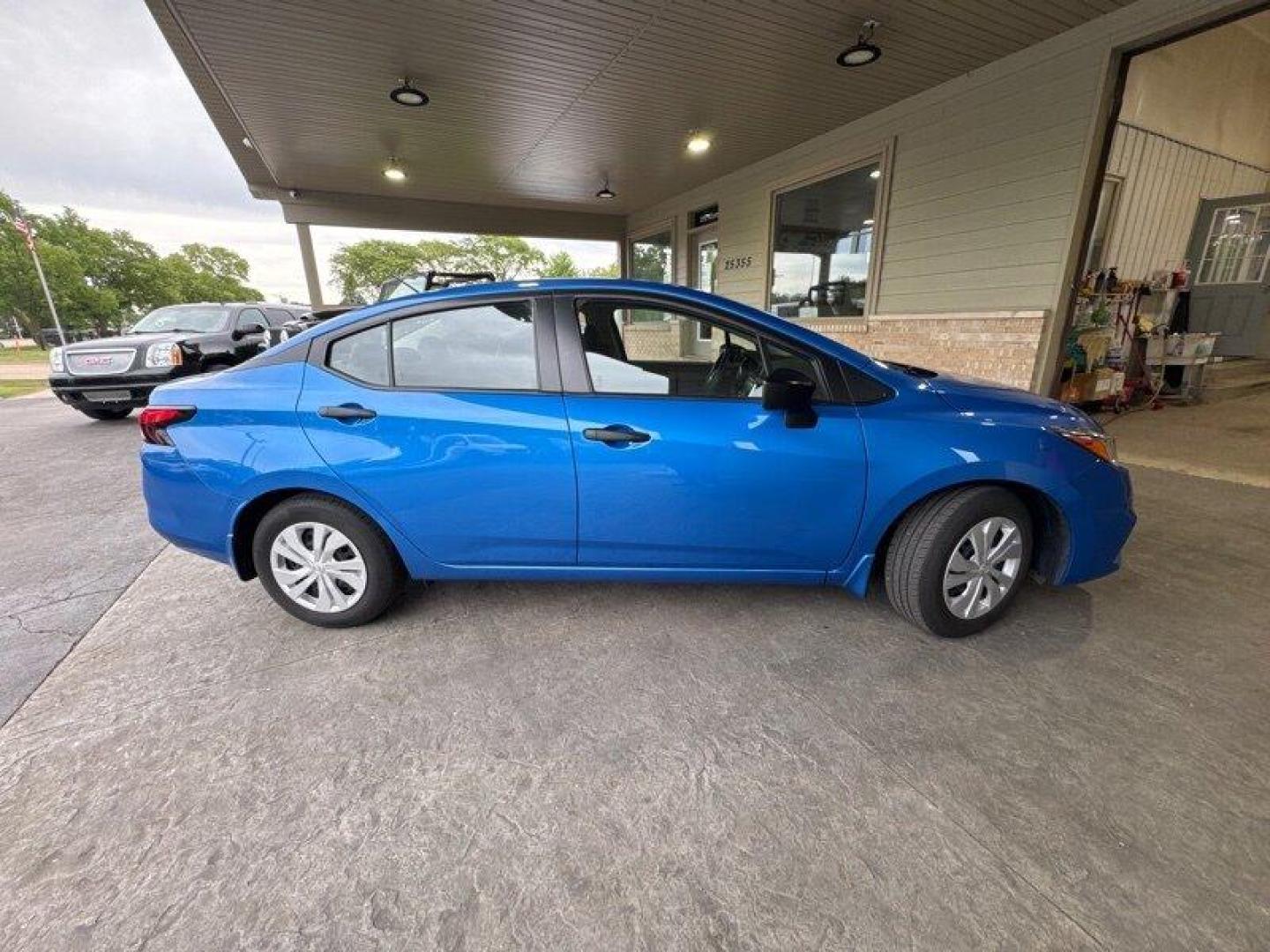 2021 Electric Blue Metallic Nissan Versa 1.6 S (3N1CN8BV4ML) with an 1.6L I4 122hp 114ft. lbs. engine, 5 Speed Manual transmission, located at 25355 Eames Street, Channahon, IL, 60410, (815) 467-1807, 41.429108, -88.228432 - Check out this sassy 2021 Nissan Versa S in Electric Blue Metallic with a Charcoal interior - talk about making a statement on the road! Powered by a zippy 1.6L I4 engine pushing out 122hp and 114ft. lbs. of torque, this compact beast is perfect for city cruising and highway adventures. With less t - Photo#1