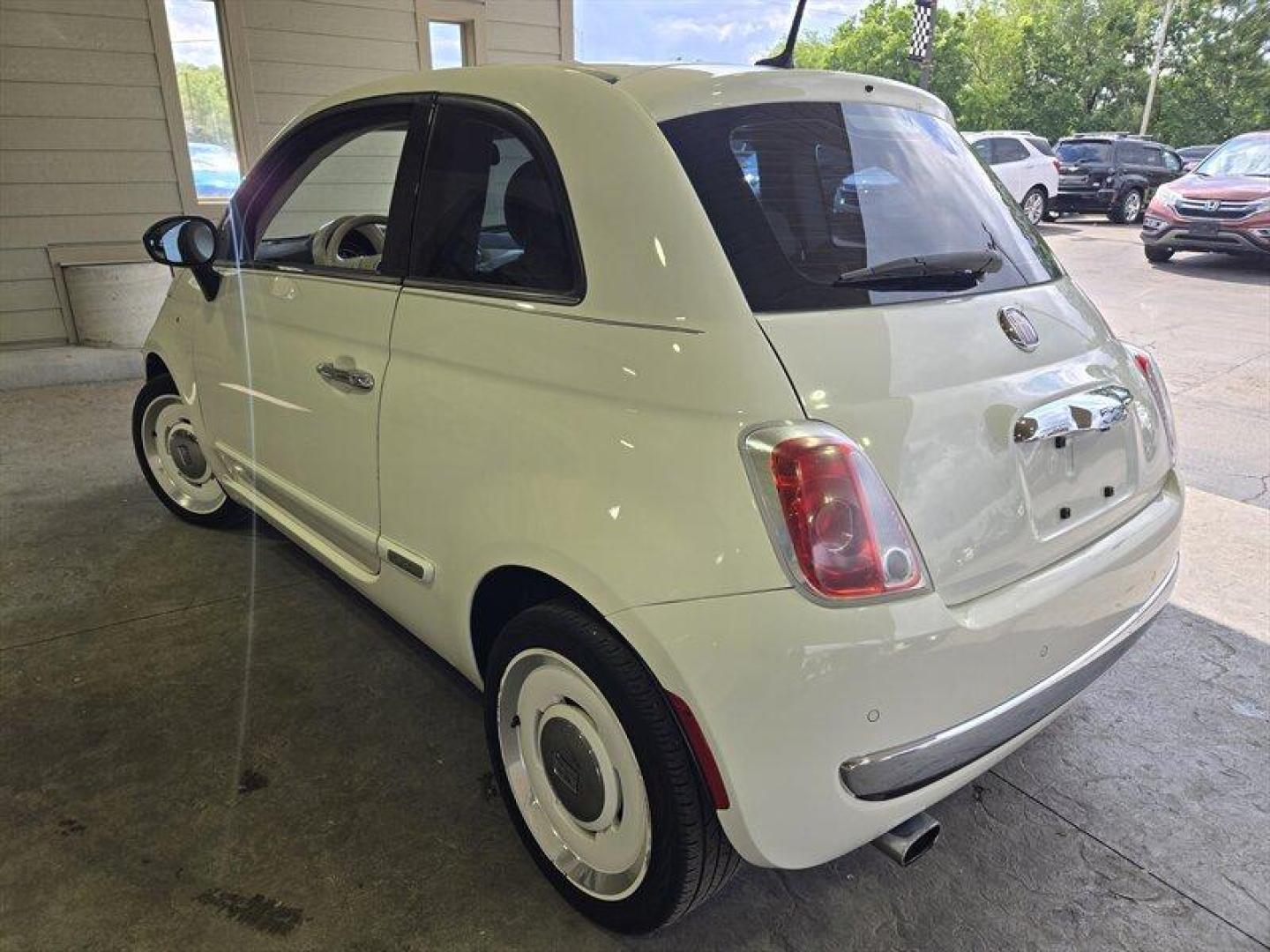 2015 Bianco FIAT 500 Lounge (3C3CFFCR0FT) with an 1.4L I4 101hp 98ft. lbs. engine, Automatic transmission, located at 25355 Eames Street, Channahon, IL, 60410, (815) 467-1807, 41.429108, -88.228432 - This 2015 FIAT 500 Lounge comes with a 1.4L I4 engine that delivers 101hp and 98ft. lbs. of torque. The exterior color is Bianco, complemented by a Black interior. With below 79,000 miles, averaging less than 8,000 miles per year, this FIAT offers impressive fuel efficiency, achieving 31 MPG in the - Photo#5