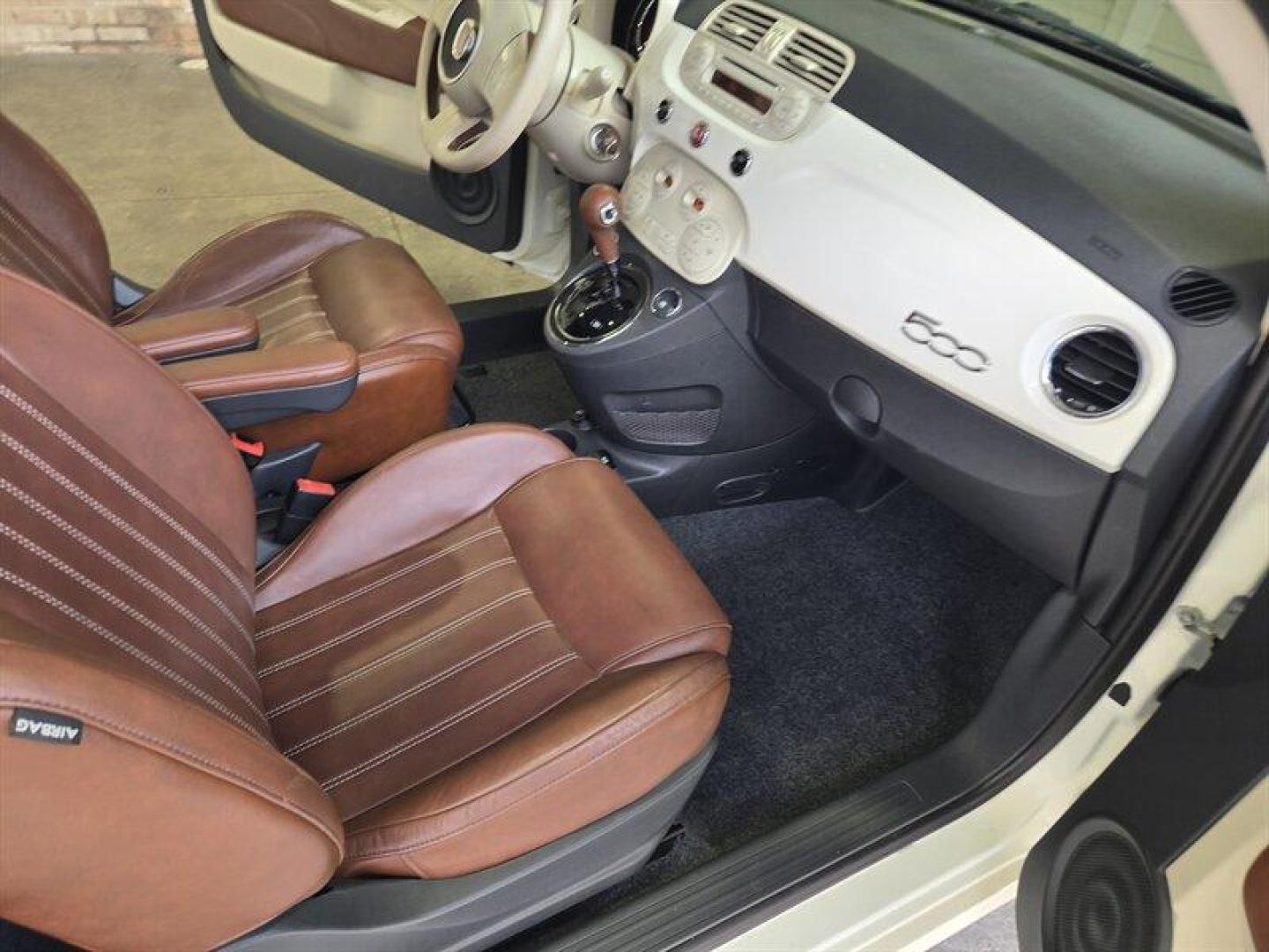 2015 Bianco FIAT 500 Lounge (3C3CFFCR0FT) with an 1.4L I4 101hp 98ft. lbs. engine, Automatic transmission, located at 25355 Eames Street, Channahon, IL, 60410, (815) 467-1807, 41.429108, -88.228432 - This 2015 FIAT 500 Lounge comes with a 1.4L I4 engine that delivers 101hp and 98ft. lbs. of torque. The exterior color is Bianco, complemented by a Black interior. With below 79,000 miles, averaging less than 8,000 miles per year, this FIAT offers impressive fuel efficiency, achieving 31 MPG in the - Photo#15