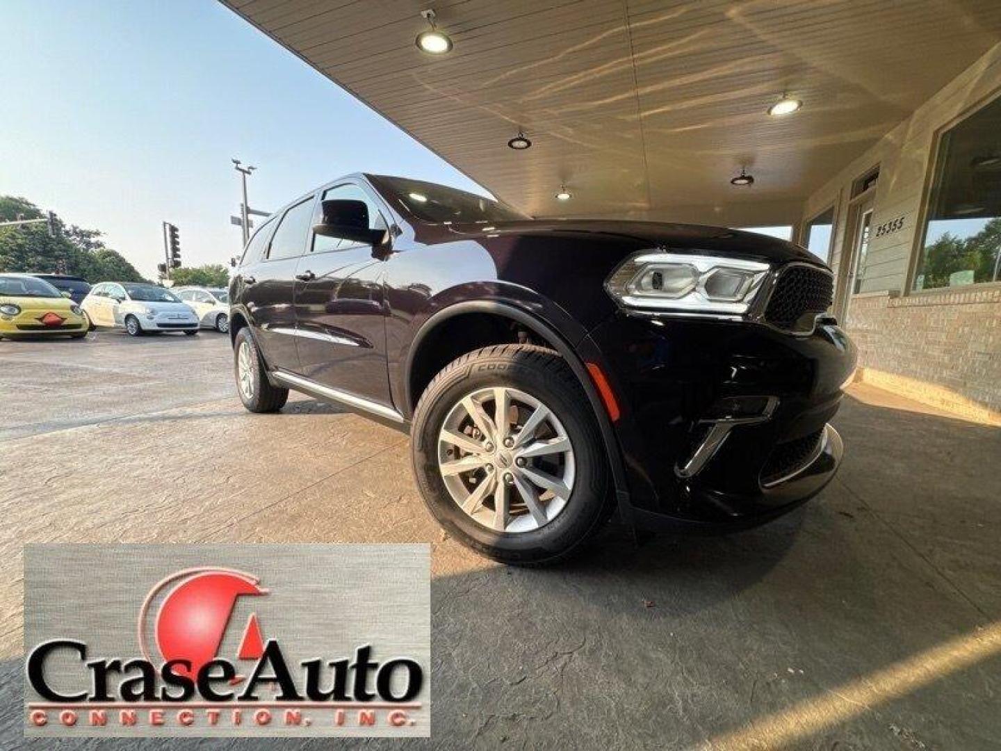 2021 Octane Red Pearl Coat Dodge Durango SXT Plus (1C4RDJAG8MC) with an Pentastar 3.6L V6 293hp 260ft. lbs. engine, Automatic transmission, located at 25355 Eames Street, Channahon, IL, 60410, (815) 467-1807, 41.429108, -88.228432 - Introducing the 2021 Dodge Durango SXT, a powerful and stylish SUV that's ready to take on any adventure! Under the hood, you'll find the impressive Pentastar 3.6L V6 engine, delivering 293hp and 260ft. lbs. of torque for a thrilling driving experience. As you approach the Durango, you'll be captiv - Photo#0