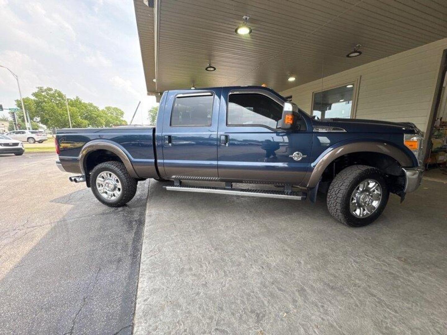 2015 Blue Jeans Metallic Ford F-350 Lariat (1FT8W3BT3FE) with an Power Stroke 6.7L Biodiesel Turbo V8 440hp 860ft. engine, Automatic transmission, located at 25355 Eames Street, Channahon, IL, 60410, (815) 467-1807, 41.429108, -88.228432 - Dominate the road with the power-packed 2015 Ford F-350 Super Duty Lariat. This beast is equipped with a monstrous Power Stroke 6.7L Biodiesel Turbo V8 engine, delivering a jaw-dropping 440hp and a colossal 860ft. of torque. The Lariat trim doesn't hold back, boasting the sought-after Lariat Interio - Photo#1