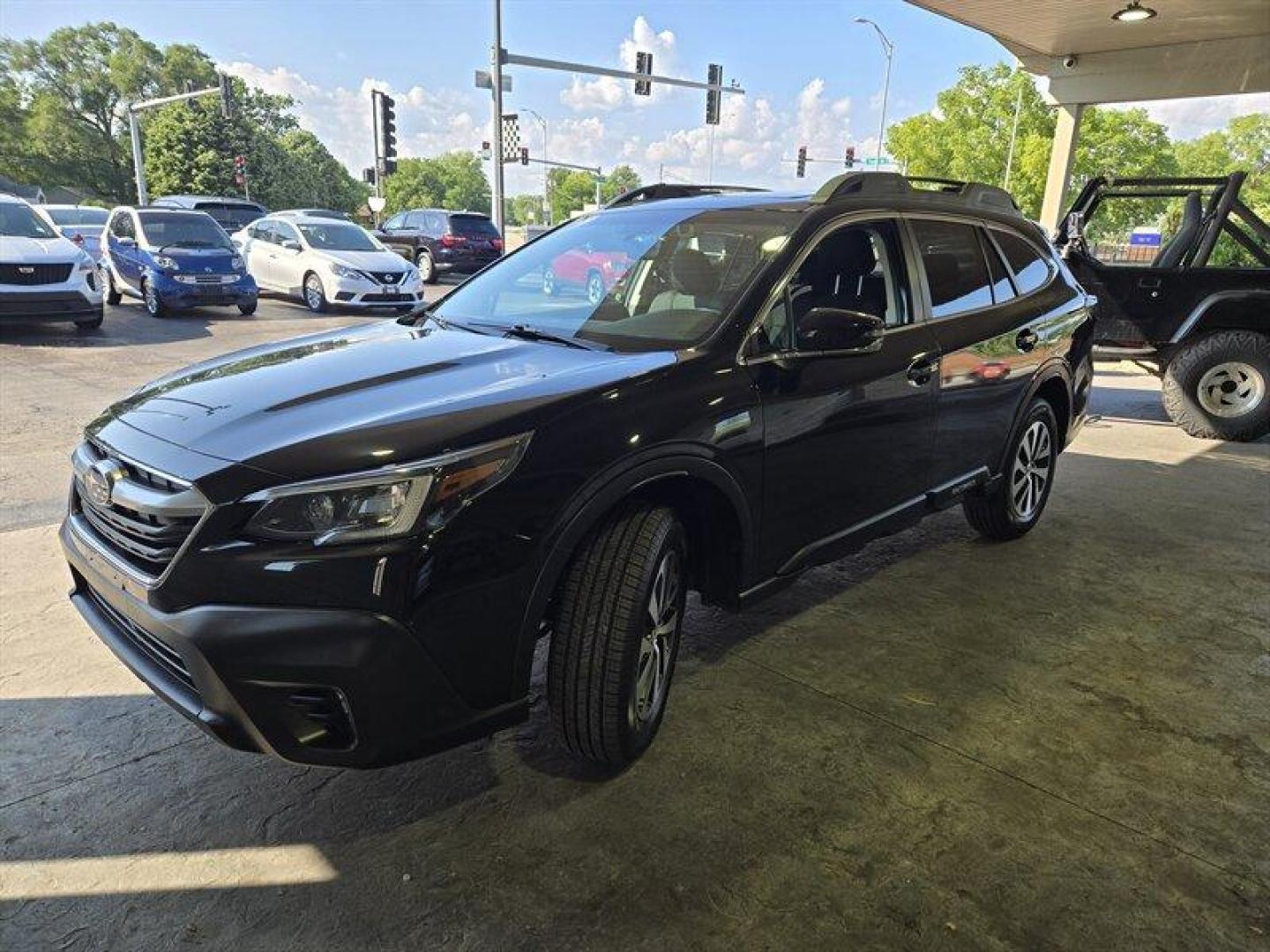 2021 Crystal Black Silica Subaru Outback Premium (4S4BTAFC8M3) with an 2.5L H4 182hp 178ft. lbs. engine, Automatic transmission, located at 25355 Eames Street, Channahon, IL, 60410, (815) 467-1807, 41.429108, -88.228432 - Introducing the impressive 2021 Subaru Outback Premium in sleek Crystal Black Silica exterior paint with a refined Slate Black interior. This versatile crossover is powered by a responsive 2.5L H4 engine delivering 182hp and 178ft. lbs. of torque, providing both power and efficiency. Let's talk ab - Photo#7