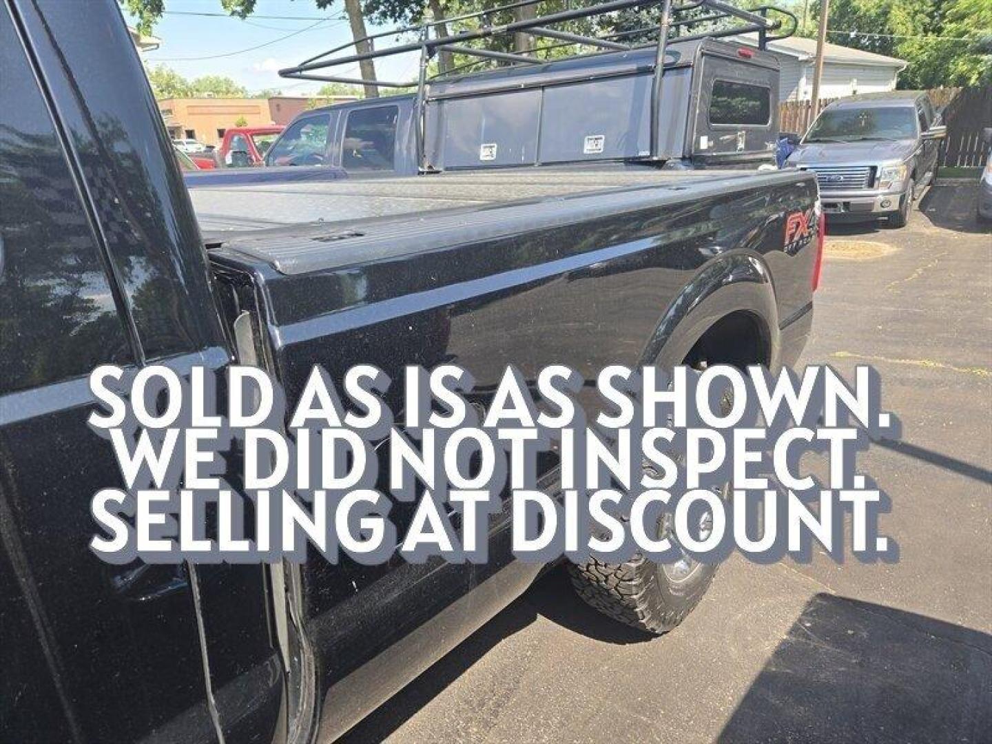 2012 Black Ford F-250 XLT (1FT7X2B63CE) with an 6.2L Flex Fuel V8 385hp 405ft. lbs. engine, Automatic transmission, located at 25355 Eames Street, Channahon, IL, 60410, (815) 467-1807, 41.429108, -88.228432 - ** LOCAL TRADE IN SPECIAL, AS-IS, PRICED TO MOVE, 8 FOOT BED, HAS RUST ON REAR WHEEL WELLS, ABS AND TRACTION LIGHTS ARE ON. ** - Photo#1