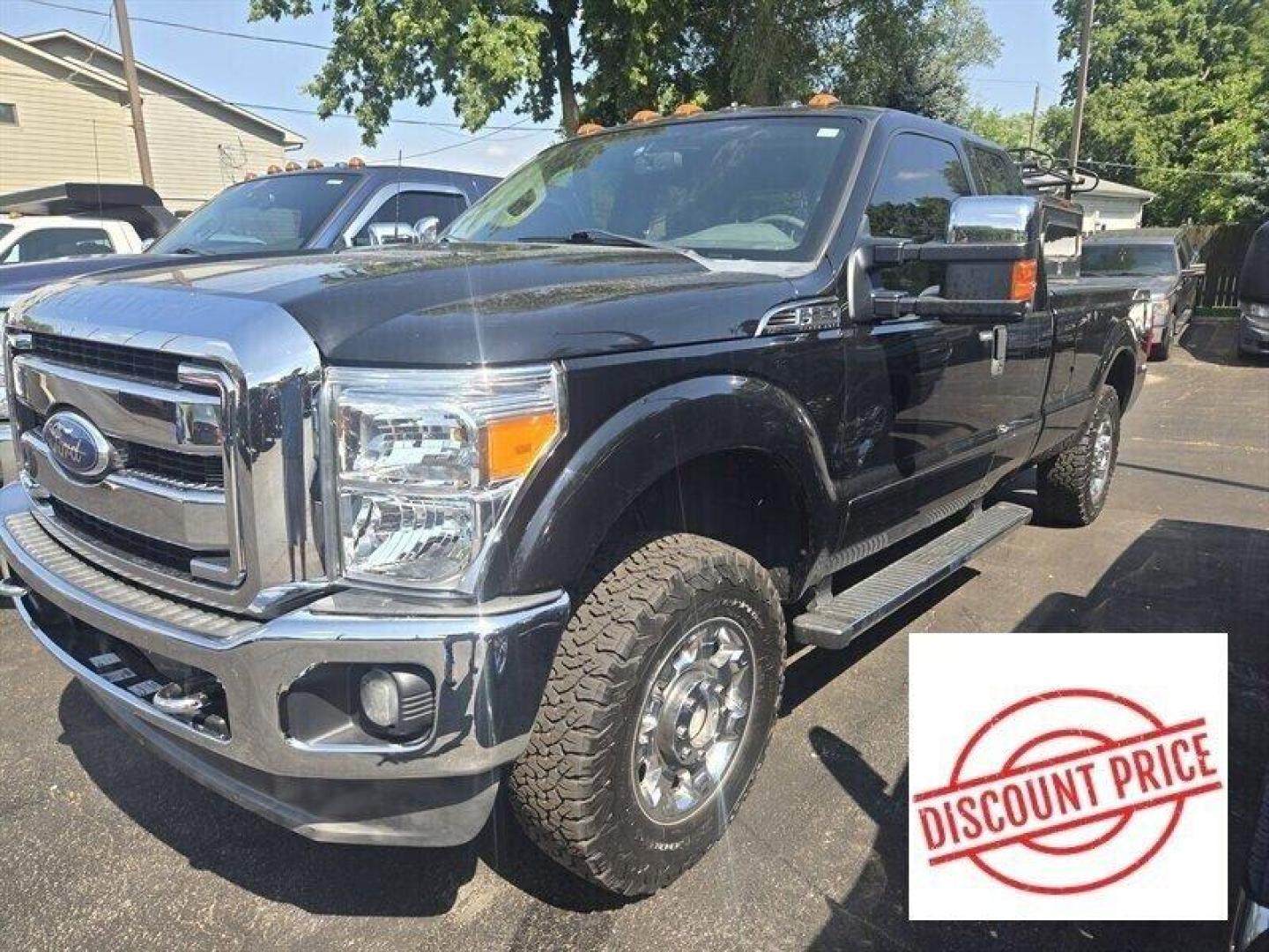 2012 Black Ford F-250 XLT (1FT7X2B63CE) with an 6.2L Flex Fuel V8 385hp 405ft. lbs. engine, Automatic transmission, located at 25355 Eames Street, Channahon, IL, 60410, (815) 467-1807, 41.429108, -88.228432 - ** LOCAL TRADE IN SPECIAL, AS-IS, PRICED TO MOVE, 8 FOOT BED, HAS RUST ON REAR WHEEL WELLS, ABS AND TRACTION LIGHTS ARE ON. ** - Photo#0