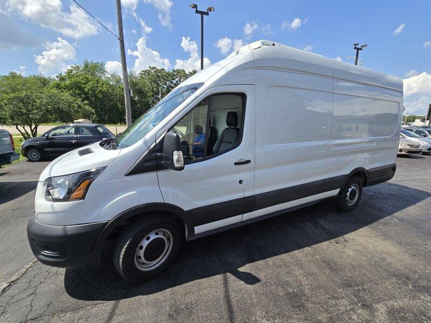 2023 Oxford White Ford Transit (1FTBW3X85PK) with an 3.5L Flex Fuel V6 275hp 260ft. lbs. engine, Automatic transmission, located at 25355 Eames Street, Channahon, IL, 60410, (815) 467-1807, 41.429108, -88.228432 - ** THERMO KING V-520 RT MAX REEFER UNIT. ** Presenting the 2023 Ford Transit 350, a reliable and efficient workhorse ready to tackle any task. Under the hood, you'll find a robust 3.5L Flex Fuel V6 engine, delivering 275hp and 260ft. lbs. of torque for a smooth and powerful driving experience. The e - Photo#12
