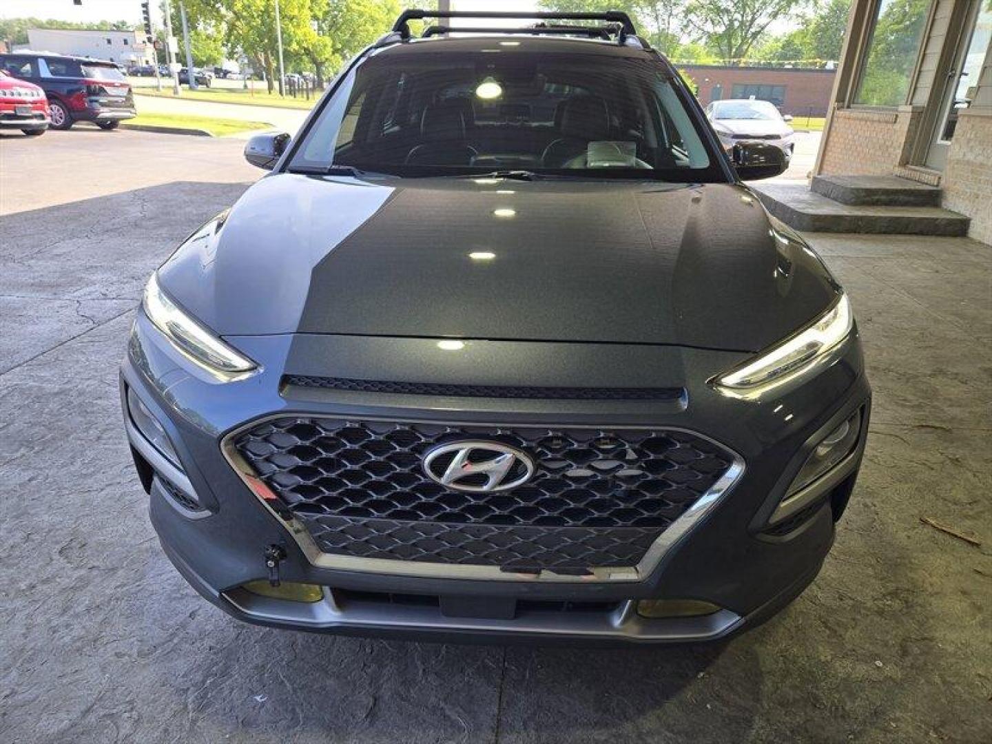 2019 Thunder Gray Hyundai KONA Ultimate (KM8K5CA52KU) with an 1.6L Turbo I4 175hp 195ft. lbs. engine, Automatic transmission, located at 25355 Eames Street, Channahon, IL, 60410, (815) 467-1807, 41.429108, -88.228432 - Introducing the powerhouse on wheels - the 2019 Hyundai KONA Ultimate in Thunder Gray! This beast is equipped with a 1.6L Turbocharged Inline-4 engine, pumping out a jaw-dropping 175 horsepower and 195 ft. lbs. of torque. Dominate the roads with this machine! Step inside the lap of luxury with the - Photo#9