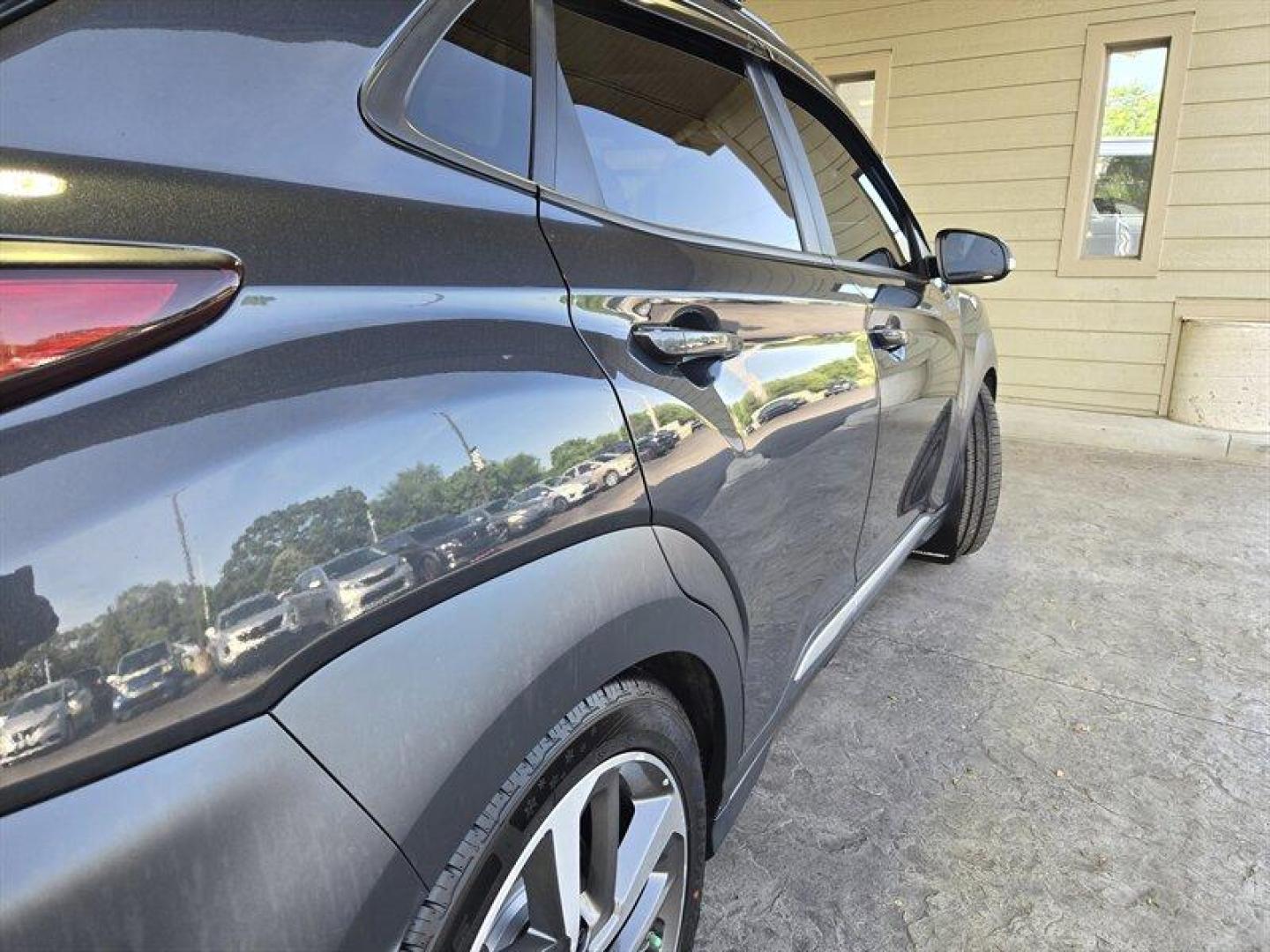 2019 Thunder Gray Hyundai KONA Ultimate (KM8K5CA52KU) with an 1.6L Turbo I4 175hp 195ft. lbs. engine, Automatic transmission, located at 25355 Eames Street, Channahon, IL, 60410, (815) 467-1807, 41.429108, -88.228432 - Introducing the powerhouse on wheels - the 2019 Hyundai KONA Ultimate in Thunder Gray! This beast is equipped with a 1.6L Turbocharged Inline-4 engine, pumping out a jaw-dropping 175 horsepower and 195 ft. lbs. of torque. Dominate the roads with this machine! Step inside the lap of luxury with the - Photo#10
