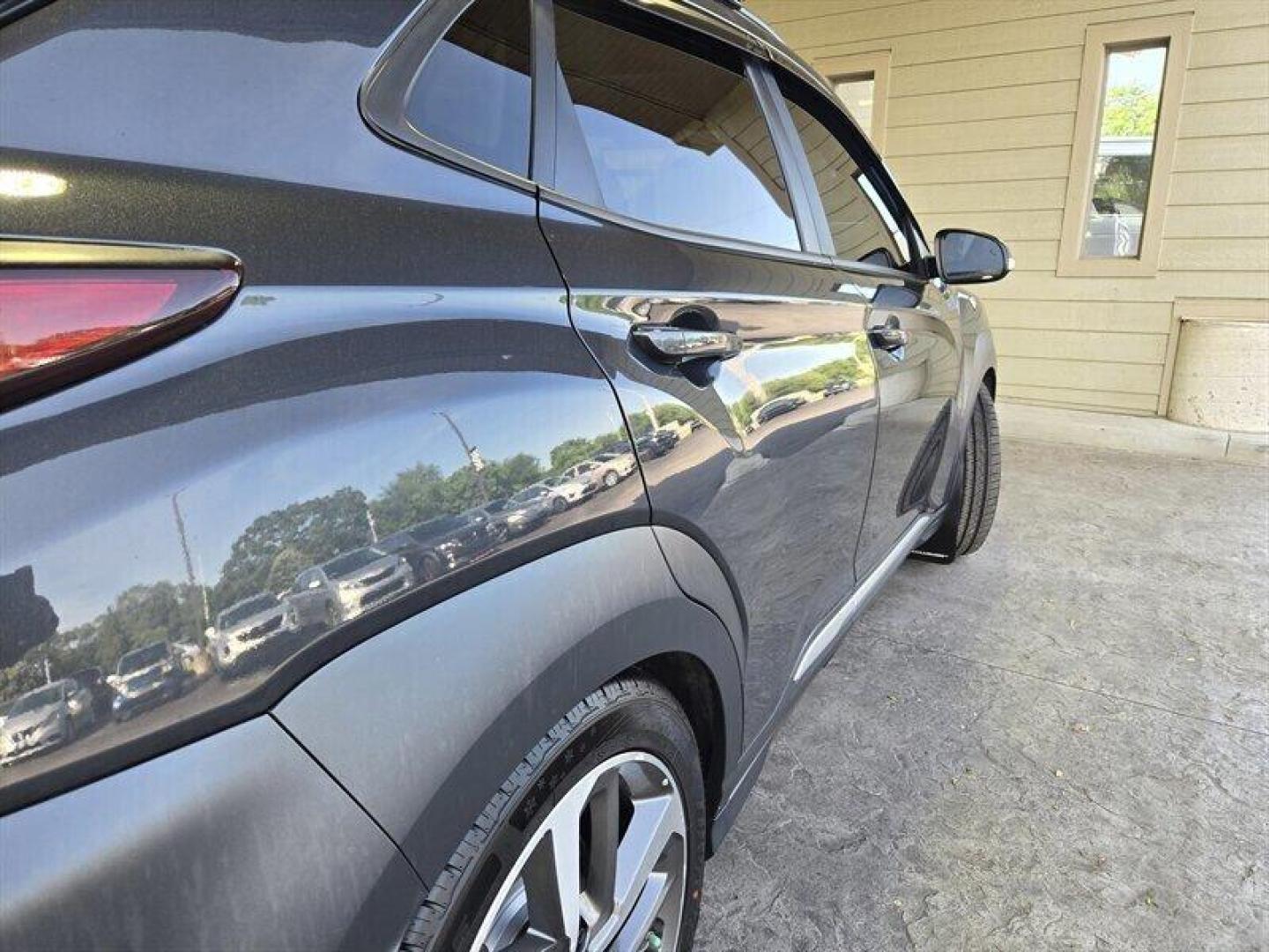2019 Thunder Gray Hyundai KONA Ultimate (KM8K5CA52KU) with an 1.6L Turbo I4 175hp 195ft. lbs. engine, Automatic transmission, located at 25355 Eames Street, Channahon, IL, 60410, (815) 467-1807, 41.429108, -88.228432 - Introducing the powerhouse on wheels - the 2019 Hyundai KONA Ultimate in Thunder Gray! This beast is equipped with a 1.6L Turbocharged Inline-4 engine, pumping out a jaw-dropping 175 horsepower and 195 ft. lbs. of torque. Dominate the roads with this machine! Step inside the lap of luxury with the - Photo#9