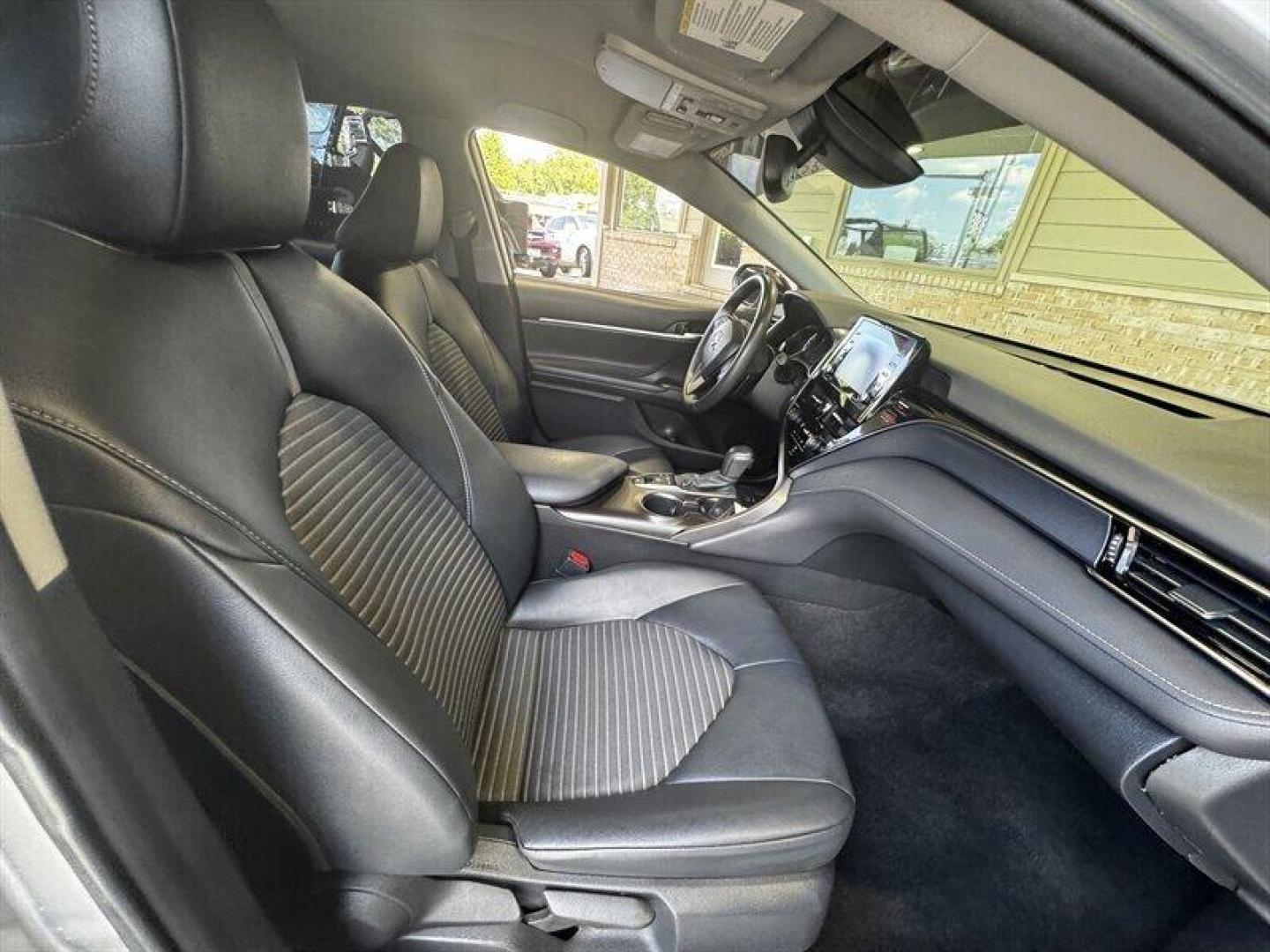 2022 Celestial Silver Metallic Toyota Camry SE Nightshade (4T1T11BK0NU) with an 2.5L I4 202hp 182ft. lbs. engine, Automatic transmission, located at 25355 Eames Street, Channahon, IL, 60410, (815) 467-1807, 41.429108, -88.228432 - Introducing the 2022 Toyota Camry SE in the stunning Celestial Silver Metallic exterior color with a sleek Black interior! This beauty is powered by a robust 2.5L I4 engine, delivering an impressive 202hp and 182ft. lbs. of torque for a thrilling driving experience. Step inside this Camry SE and yo - Photo#16