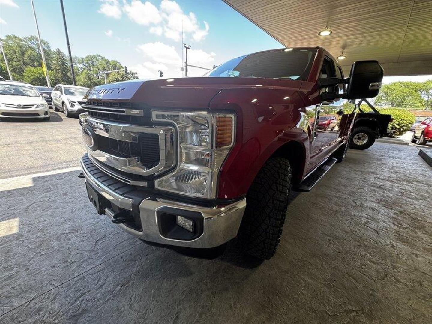 2021 Rapid Red Metallic Tinted Clearcoat Ford F-350 XLT (1FT8X3A69ME) with an 6.2L Flex Fuel V8 385hp 430ft. lbs. engine, Automatic transmission, located at 25355 Eames Street, Channahon, IL, 60410, (815) 467-1807, 41.429108, -88.228432 - Introducing the 2021 Ford F-350 XLT, a beast on wheels ready to conquer any challenge that comes its way. Powered by a mighty 6.2L Flex Fuel V8 engine, this truck roars to life with 385hp and 430ft. lbs. of torque, leaving its competitors in the dust. Featuring a stunning Rapid Red Metallic Tinted - Photo#7