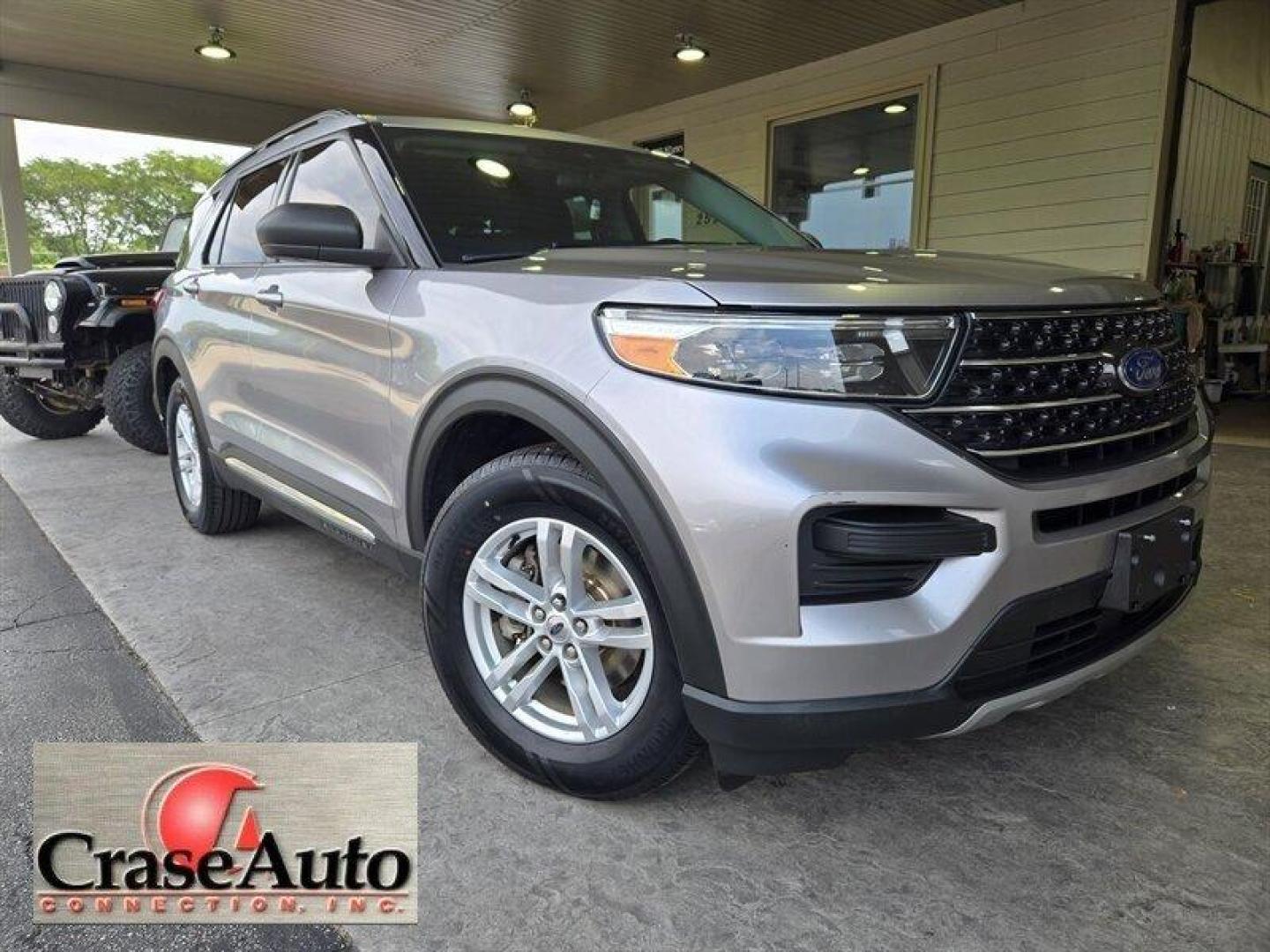 2022 Iconic Silver Ford Explorer XLT (1FMSK7DH9NG) with an EcoBoost 2.3L Turbo I4 300hp 310ft. lbs. engine, Automatic transmission, located at 25355 Eames Street, Channahon, IL, 60410, (815) 467-1807, 41.429108, -88.228432 - Introducing the exceptional 2022 Ford Explorer XLT, a pinnacle of power, style, and innovation! Beneath its sleek Iconic Silver exterior lies a potent EcoBoost 2.3L Turbo I4 engine, delivering an impressive 300hp and 310ft. lbs. of torque for an exhilarating driving experience. Step inside the luxu - Photo#0