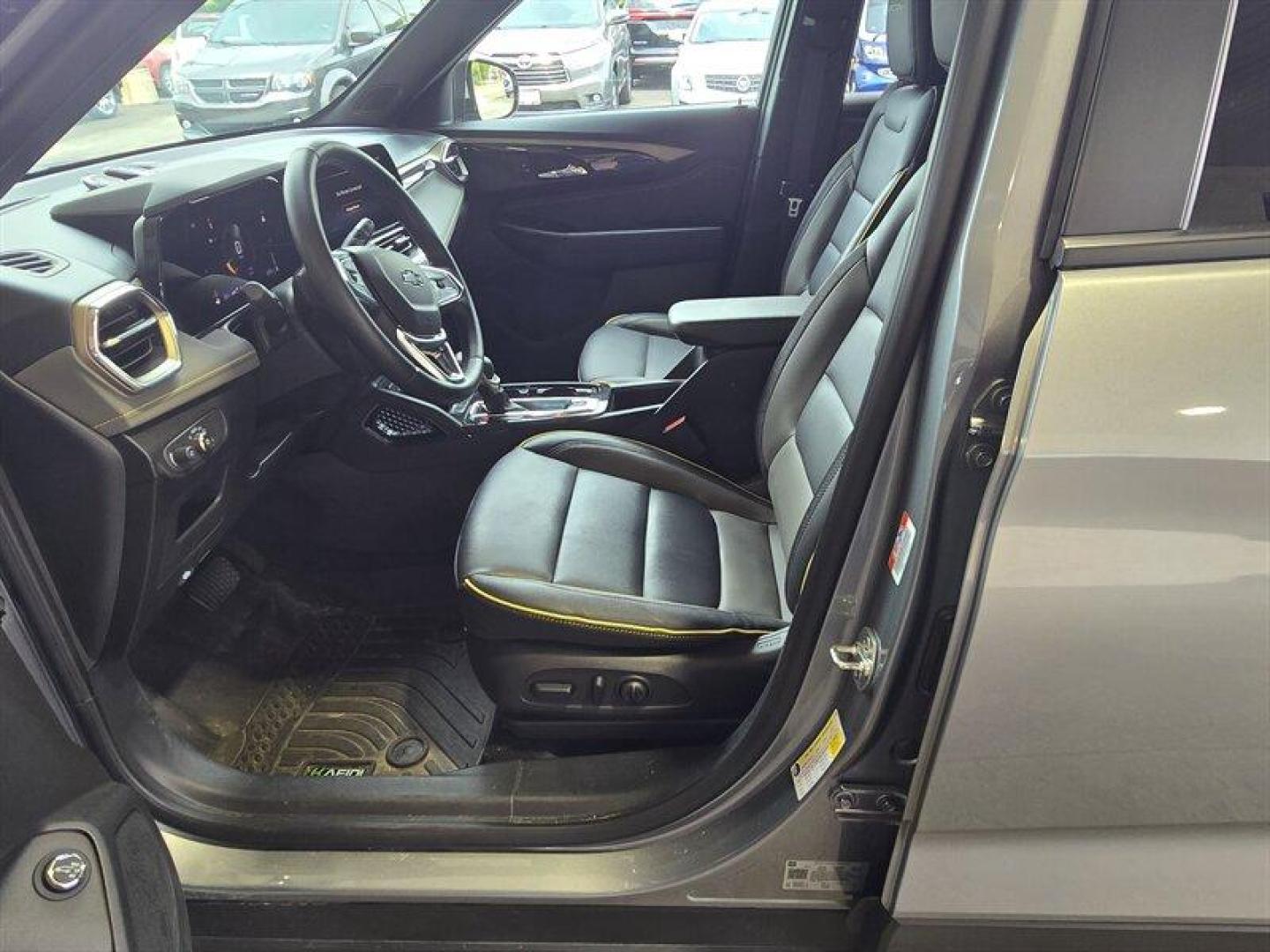 2025 Sterling Gray Metallic Chevrolet Trailblazer ACTIV (KL79MSSL5SB) with an ECOTEC 1.3L Turbo I3 155hp 174ft. lbs. engine, Automatic transmission, located at 25355 Eames Street, Channahon, IL, 60410, (815) 467-1807, 41.429108, -88.228432 - Introducing the 2025 Chevrolet Trailblazer ACTIV in a sleek Sterling Gray Metallic exterior paired with a stylish Jet Black interior adorned with Yellow Accents. This model comes equipped with a robust ECOTEC 1.3L Turbo I3 engine delivering 155hp and 174ft. lbs. of torque, offering a dynamic driving - Photo#14