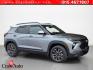 2025 Sterling Gray Metallic Chevrolet Trailblazer ACTIV (KL79MSSL5SB) with an ECOTEC 1.3L Turbo I3 155hp 174ft. lbs. engine, Automatic transmission, located at 25355 Eames Street, Channahon, IL, 60410, (815) 467-1807, 41.429108, -88.228432 - Introducing the 2025 Chevrolet Trailblazer ACTIV in a sleek Sterling Gray Metallic exterior paired with a stylish Jet Black interior adorned with Yellow Accents. This model comes equipped with a robust ECOTEC 1.3L Turbo I3 engine delivering 155hp and 174ft. lbs. of torque, offering a dynamic driving - Photo#0
