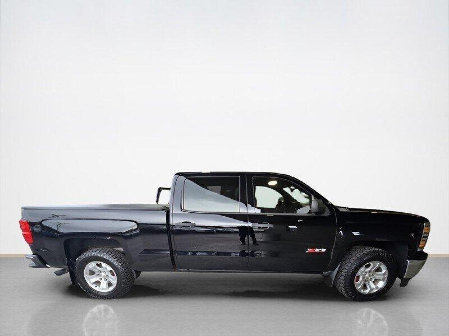 2014 Black Chevrolet Silverado 1500 LT LT2 (3GCUKREC4EG) with an EcoTec3 5.3L Flex Fuel V8 355hp 383ft. lbs. engine, Automatic transmission, located at 25355 Eames Street, Channahon, IL, 60410, (815) 467-1807, 41.429108, -88.228432 - This 2014 Chevrolet Silverado 1500 LT comes equipped with a powerful EcoTec3 5.3L Flex Fuel V8 engine, delivering 355 horsepower and 383 lb-ft of torque. The exterior is finished in a sleek Black color, complemented by a stylish Jet Black interior. This truck is in excellent overall condition, ready - Photo#1