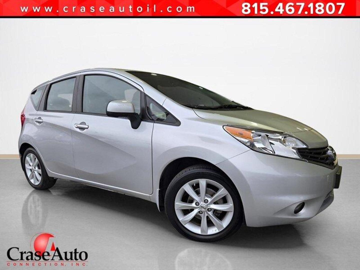 2014 Silver Nissan Versa Note SV (3N1CE2CP5EL) with an 1.6L I4 109hp 107ft. lbs. engine, Automatic transmission, located at 25355 Eames Street, Channahon, IL, 60410, (815) 467-1807, 41.429108, -88.228432 - Looking for a sassy little ride that's big on style and savings? Check out this 2014 Nissan Versa Note SL with a peppy 1.6L I4 engine that's ready to zip through traffic like a boss. With only 18,000 miles on the odometer (that's less than 2,000 miles per year, honey!), this baby is practically bran - Photo#0