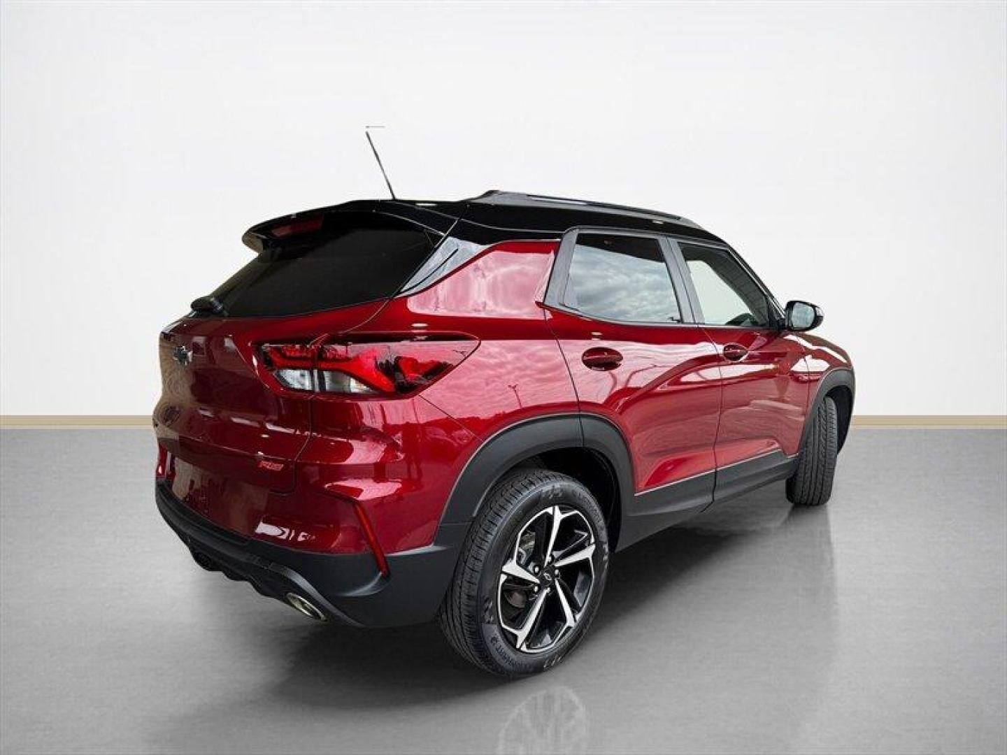 2022 Crimson Metallic Chevrolet Trailblazer RS (KL79MUSL2NB) with an ECOTEC 1.3L Turbo I3 155hp 174ft. lbs. engine, Automatic transmission, located at 25355 Eames Street, Channahon, IL, 60410, (815) 467-1807, 41.429108, -88.228432 - Buckle up and get ready to turn heads in the 2022 Chevrolet Trailblazer RS! This feisty crossover is packed with attitude and style, starting with its eye-catching Crimson Metallic exterior that demands attention on the road. Under the hood, you'll find a zippy ECOTEC 1.3L Turbo I3 engine deliverin - Photo#2