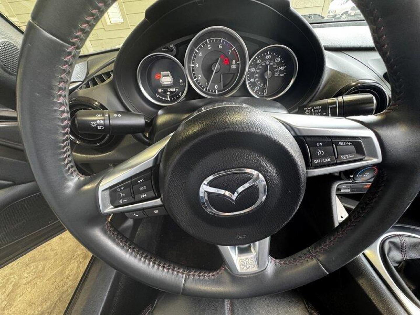 2018 Machine Gray Metallic Mazda MX-5 Miata RF Club (JM1NDAL77J0) with an SKYACTIV-G 2.0L I4 155hp 148ft. lbs. engine, 6 Speed Manual transmission, located at 25355 Eames Street, Channahon, IL, 60410, (815) 467-1807, 41.429108, -88.228432 - Unleash the power and thrill of the 2018 Mazda MX-5 Miata RF Club! This beast is equipped with a potent SKYACTIV-G 2.0L I4 engine that pumps out an impressive 155hp and 148ft. lbs. of torque, ensuring a heart-racing driving experience every time you hit the road. Straight from the factory, this mea - Photo#19