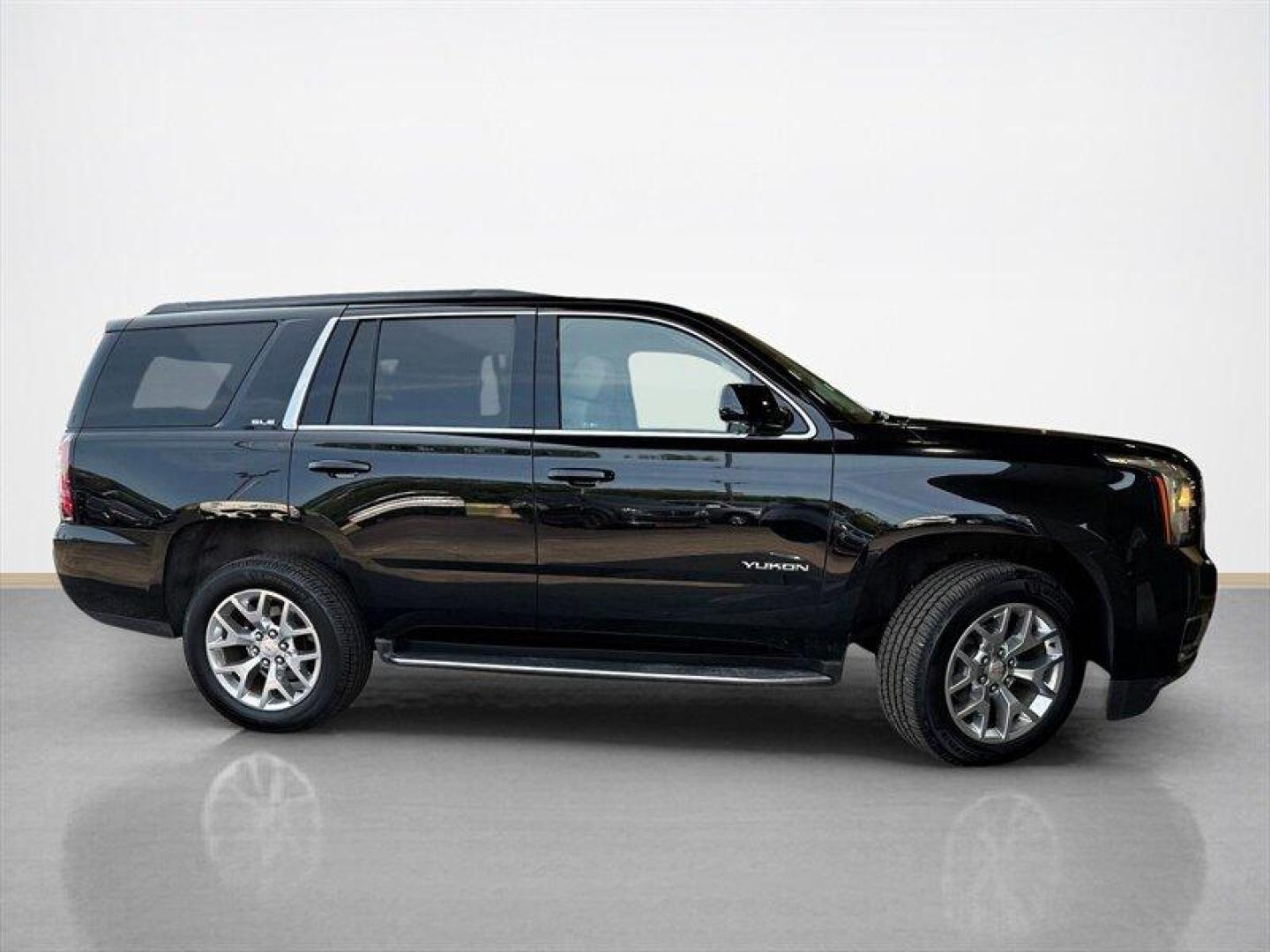 2017 Onyx Black GMC Yukon SLE (1GKS2AKC9HR) with an EcoTec3 5.3L Flex Fuel V8 355hp 383ft. lbs. engine, Automatic transmission, located at 25355 Eames Street, Channahon, IL, 60410, (815) 467-1807, 41.429108, -88.228432 - Behold the 2017 GMC Yukon SLE, a beast on wheels ready to conquer the roads with its EcoTec3 5.3L Flex Fuel V8 engine, pumping out a mighty 355hp and 383ft. lbs. of torque. This bad boy comes in sleek Black on the outside, matching its bold and luxurious Black interior. Straight outta the factory, - Photo#1