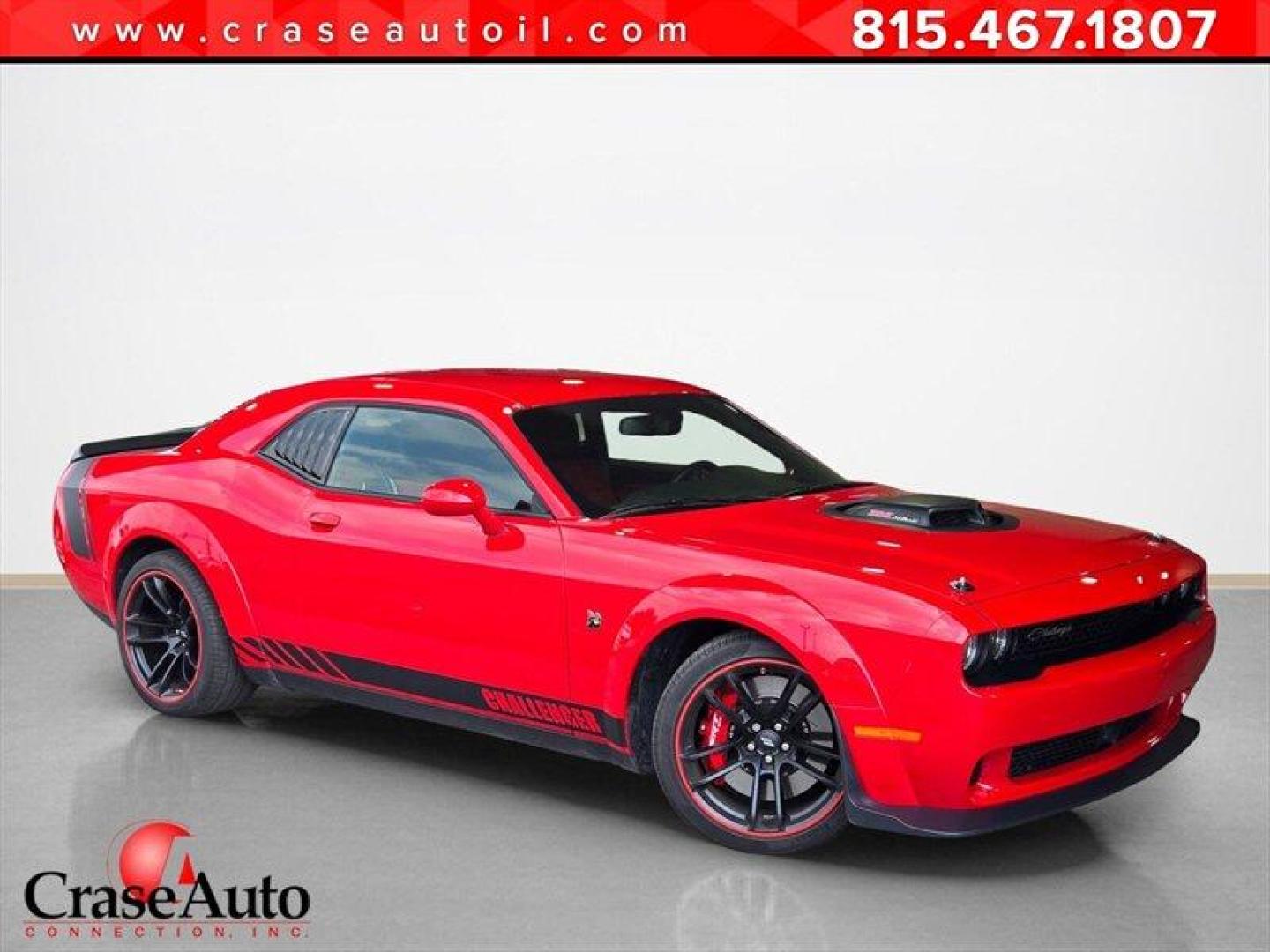 2021 Octane Red Pearl Coat Dodge Challenger R/T Scat Pack Widebody (2C3CDZFJ1MH) with an HEMI 6.4L V8 485hp 475ft. lbs. engine, Automatic transmission, located at 25355 Eames Street, Channahon, IL, 60410, (815) 467-1807, 41.429108, -88.228432 - Buckle up, because this 2021 Dodge Challenger R/T Scat Pack is a force to be reckoned with! Under the hood, you've got a HEMI 6.4L V8 engine cranking out a whopping 485 horsepower and 475 ft. lbs. of torque - talk about a powerhouse on wheels! Now, let's talk factory default features, darling. This - Photo#0