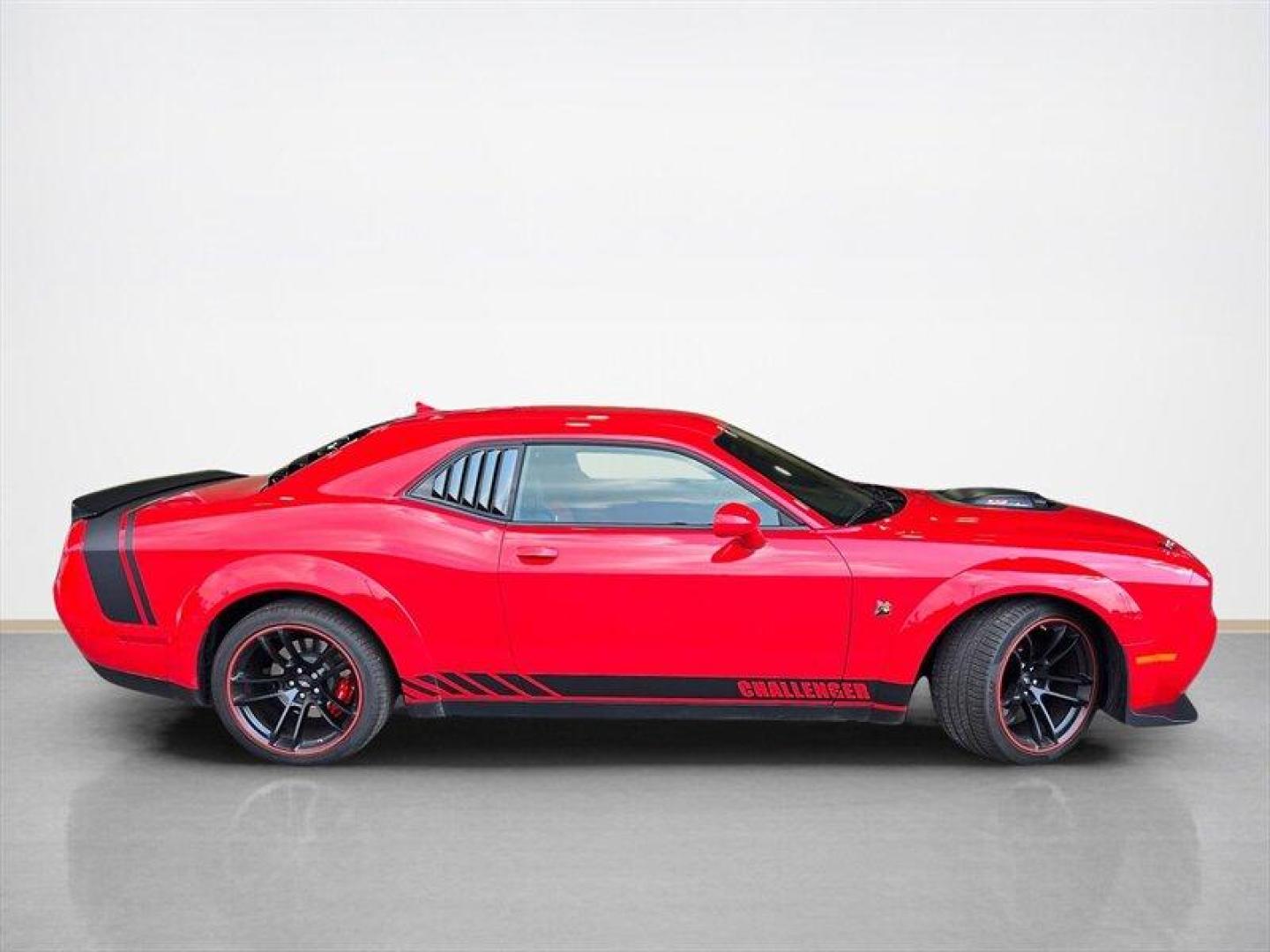 2021 Octane Red Pearl Coat Dodge Challenger R/T Scat Pack Widebody (2C3CDZFJ1MH) with an HEMI 6.4L V8 485hp 475ft. lbs. engine, Automatic transmission, located at 25355 Eames Street, Channahon, IL, 60410, (815) 467-1807, 41.429108, -88.228432 - Buckle up, because this 2021 Dodge Challenger R/T Scat Pack is a force to be reckoned with! Under the hood, you've got a HEMI 6.4L V8 engine cranking out a whopping 485 horsepower and 475 ft. lbs. of torque - talk about a powerhouse on wheels! Now, let's talk factory default features, darling. This - Photo#1