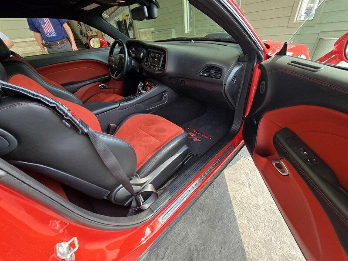 2021 Octane Red Pearl Coat Dodge Challenger R/T Scat Pack Widebody (2C3CDZFJ1MH) with an HEMI 6.4L V8 485hp 475ft. lbs. engine, Automatic transmission, located at 25355 Eames Street, Channahon, IL, 60410, (815) 467-1807, 41.429108, -88.228432 - Buckle up, because this 2021 Dodge Challenger R/T Scat Pack is a force to be reckoned with! Under the hood, you've got a HEMI 6.4L V8 engine cranking out a whopping 485 horsepower and 475 ft. lbs. of torque - talk about a powerhouse on wheels! Now, let's talk factory default features, darling. This - Photo#26