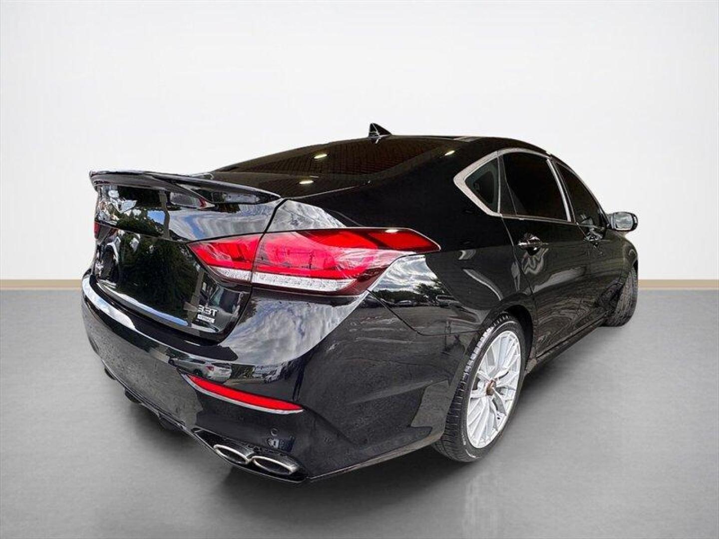 2018 Caspian Black Genesis G80 3.3T Sport (KMHGN4JB8JU) with an 3.3L Twin Turbo V6 365hp 376ft. lbs. engine, Automatic transmission, located at 25355 Eames Street, Channahon, IL, 60410, (815) 467-1807, 41.429108, -88.228432 - Unleash the power of the 2018 Genesis G80 3.3T Sport, a beast on wheels with a 3.3L Twin Turbo V6 engine roaring with 365hp and 376ft. lbs. of torque. Dominate the road in style with its sleek Caspian Black exterior and luxurious Black interior. This mean machine comes fully loaded with factory def - Photo#3