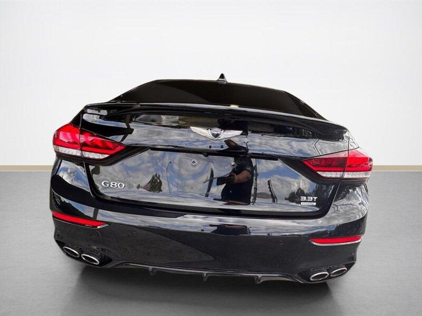 2018 Caspian Black Genesis G80 3.3T Sport (KMHGN4JB8JU) with an 3.3L Twin Turbo V6 365hp 376ft. lbs. engine, Automatic transmission, located at 25355 Eames Street, Channahon, IL, 60410, (815) 467-1807, 41.429108, -88.228432 - Unleash the power of the 2018 Genesis G80 3.3T Sport, a beast on wheels with a 3.3L Twin Turbo V6 engine roaring with 365hp and 376ft. lbs. of torque. Dominate the road in style with its sleek Caspian Black exterior and luxurious Black interior. This mean machine comes fully loaded with factory def - Photo#4