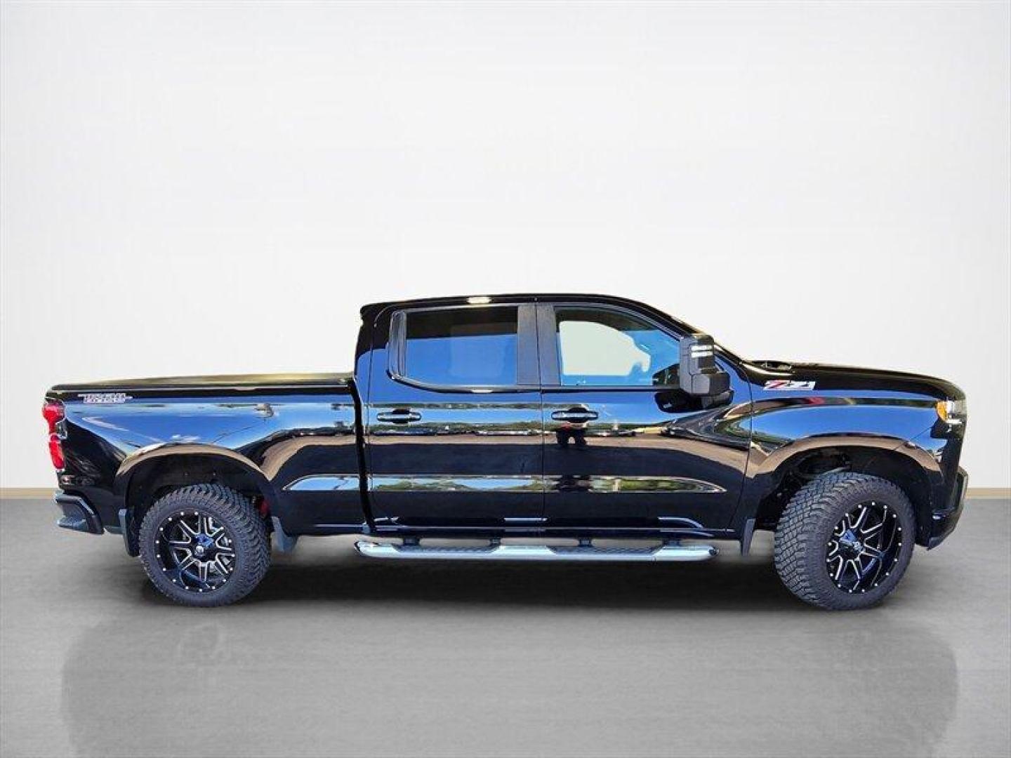 2021 Black Chevrolet Silverado 1500 LT Trail Boss (1GCPYFED5MZ) with an EcoTec3 5.3L V8 355hp 383ft. lbs. engine, Automatic transmission, located at 25355 Eames Street, Channahon, IL, 60410, (815) 467-1807, 41.429108, -88.228432 - Behold, the mighty 2021 Chevrolet Silverado 1500 LT Trail Boss! This bad boy is equipped with a ferocious EcoTec3 5.3L V8 engine, pumping out a beastly 355 horsepower and 383 ft. lbs. of torque. It's like having a herd of wild stallions under the hood, ready to gallop at the tap of your foot. Now, - Photo#1