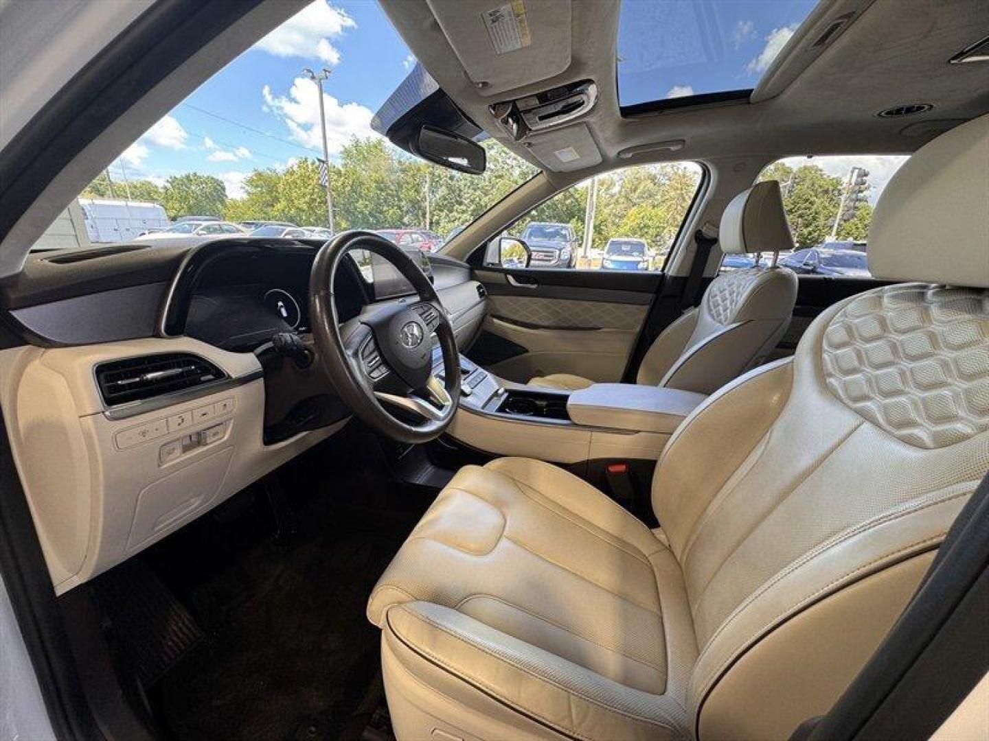 2021 Hyper White Hyundai PALISADE Calligraphy (KM8R7DHE4MU) with an 3.8L V6 291hp 262ft. lbs. engine, Automatic transmission, located at 25355 Eames Street, Channahon, IL, 60410, (815) 467-1807, 41.429108, -88.228432 - Picture yourself cruising down the boulevard in the 2021 Hyundai PALISADE Calligraphy - the epitome of luxury meets performance. This bad boy is equipped with a powerful 3.8L V6 engine that roars with 291hp and 262ft. lbs. of torque, giving you the thrill of the ride you've been craving. But wait, - Photo#19