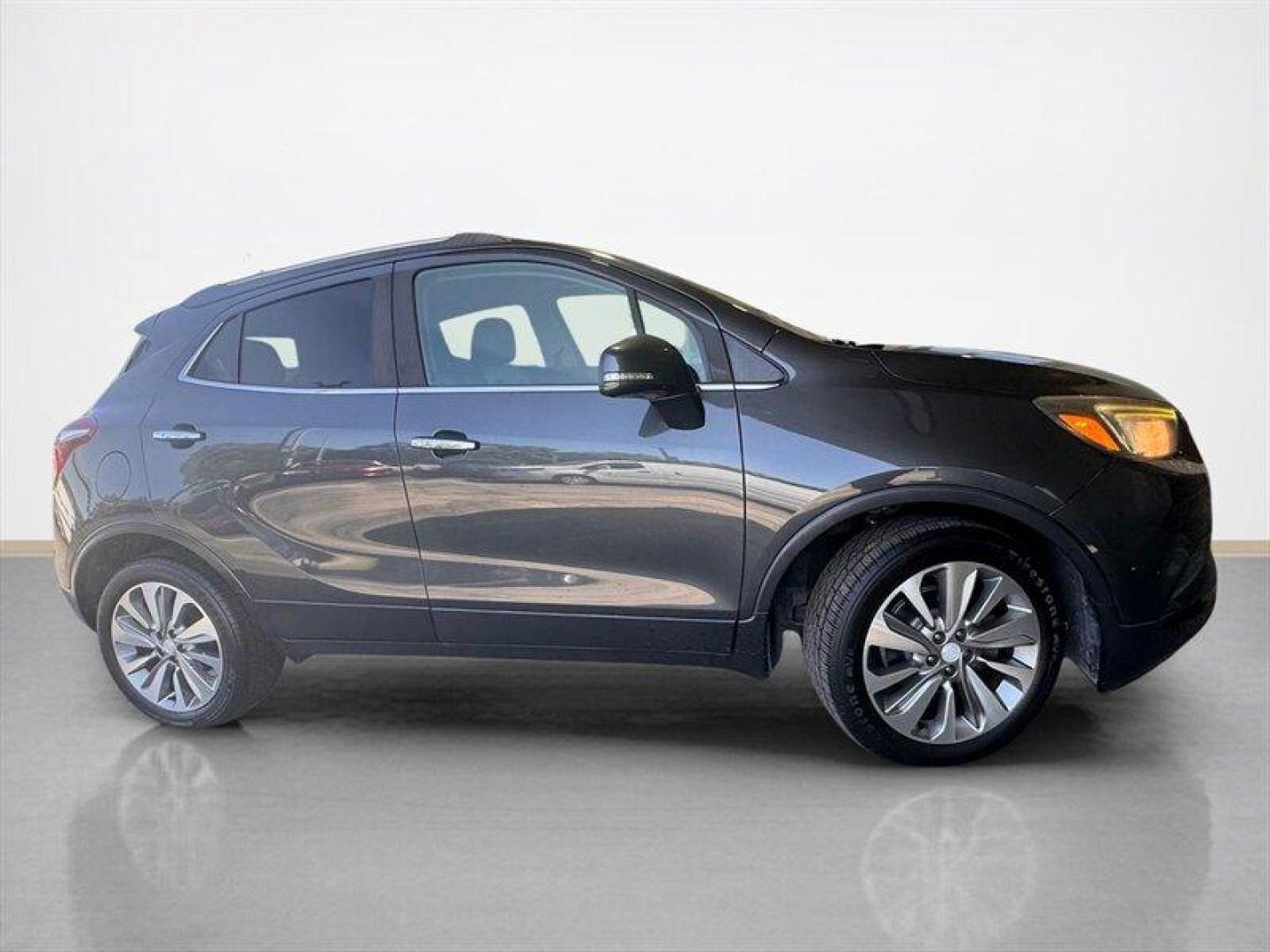 2017 Graphite Gray Metallic Buick Encore Preferred (KL4CJASB2HB) with an Ecotec 1.4L Turbo I4 138hp 148ft. lbs. engine, Automatic transmission, located at 25355 Eames Street, Channahon, IL, 60410, (815) 467-1807, 41.429108, -88.228432 - Introducing the 2017 Buick Encore Preferred, a compact SUV that's as fun as it is practical! This zippy little number is powered by a peppy Ecotec 1.4L Turbo I4 engine, giving you just the right amount of oomph to zip through traffic like a pro. Now, let's talk about the factory default features. T - Photo#1