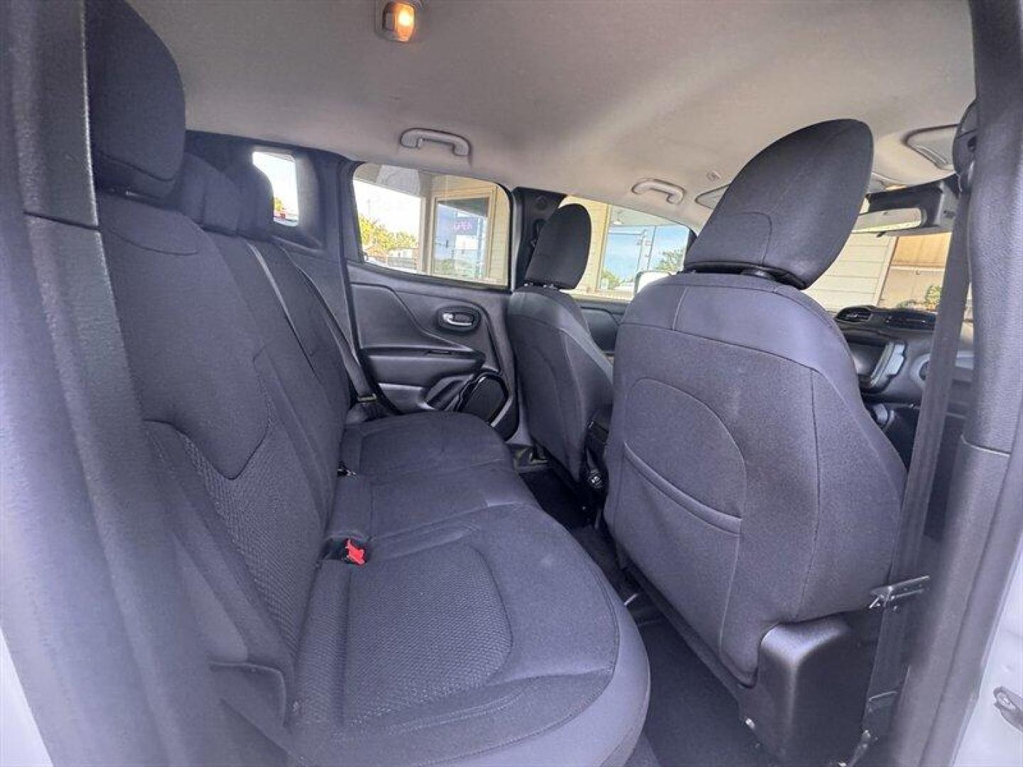 2019 Alpine White Clear Coat Jeep Renegade Latitude (ZACNJBBB5KP) with an Tigershark 2.4L I4 180hp 175ft. lbs. engine, Automatic transmission, located at 25355 Eames Street, Channahon, IL, 60410, (815) 467-1807, 41.429108, -88.228432 - Introducing the dynamic 2019 Jeep Renegade Latitude! This stylish SUV is equipped with a powerful Tigershark 2.4L I4 engine, delivering a thrilling 180hp and 175ft. lbs. of torque for an exhilarating drive every time. Step inside and enjoy a host of factory default features that make driving a joy! - Photo#16