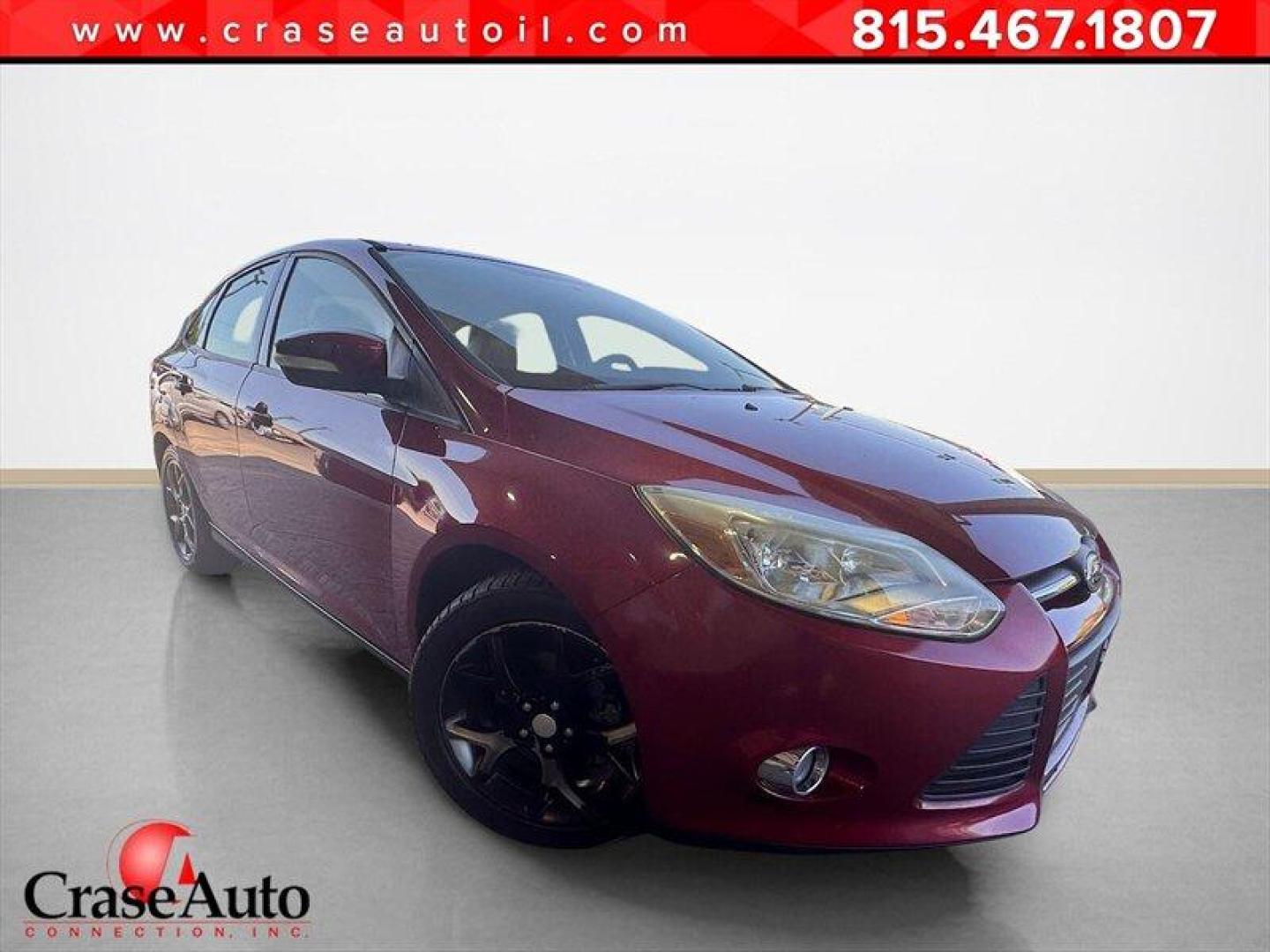 2013 Ruby Red Metallic Tinted Clear Coat Ford Focus SE (1FADP3F24DL) with an 2.0L Flex Fuel I4 160hp 146ft. lbs. engine, Automatic transmission, located at 25355 Eames Street, Channahon, IL, 60410, (815) 467-1807, 41.429108, -88.228432 - Introducing the vibrant and efficient 2013 Ford Focus SE in stunning Ruby Red Metallic Tinted Clear Coat! This compact beauty is powered by a zippy 2.0L Flex Fuel I4 engine, delivering a peppy 160hp and 146ft. lbs. of torque for a thrilling driving experience. Step inside the Charcoal Black interi - Photo#0