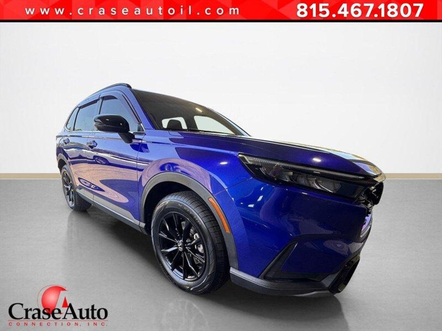 2023 Canyon River Blue Metallic Honda CR-V Hybrid Sport (7FARS6H59PE) with an 2.0L Hybrid I4 204hp 247ft. lbs. engine, Automatic transmission, located at 25355 Eames Street, Channahon, IL, 60410, (815) 467-1807, 41.429108, -88.228432 - Introducing the 2023 Honda CR-V Hybrid Sport, a perfect blend of style and efficiency! This dynamic SUV is equipped with a powerful 2.0L Hybrid I4 engine that delivers an impressive 204hp and 247ft. lbs. of torque, ensuring a smooth and exhilarating driving experience. The factory default features - Photo#0