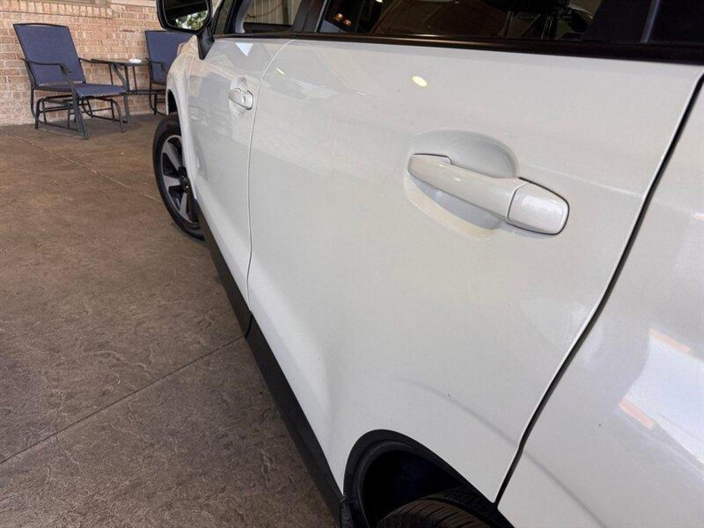 2018 Crystal White Pearl Subaru Forester 2.5i Premium (JF2SJAEC7JH) with an 2.5L H4 170hp 174ft. lbs. engine, Automatic transmission, located at 25355 Eames Street, Channahon, IL, 60410, (815) 467-1807, 41.429108, -88.228432 - Oh, honey, let me introduce you to the fabulous 2018 Subaru Forester 2.5i Premium in Crystal White Pearl with a sleek Gray interior. This bad boy is powered by a fierce 2.5L H4 engine, delivering a sassy 170hp and 174ft. lbs. of torque. Let's talk about the factory default features, darling. This b - Photo#8