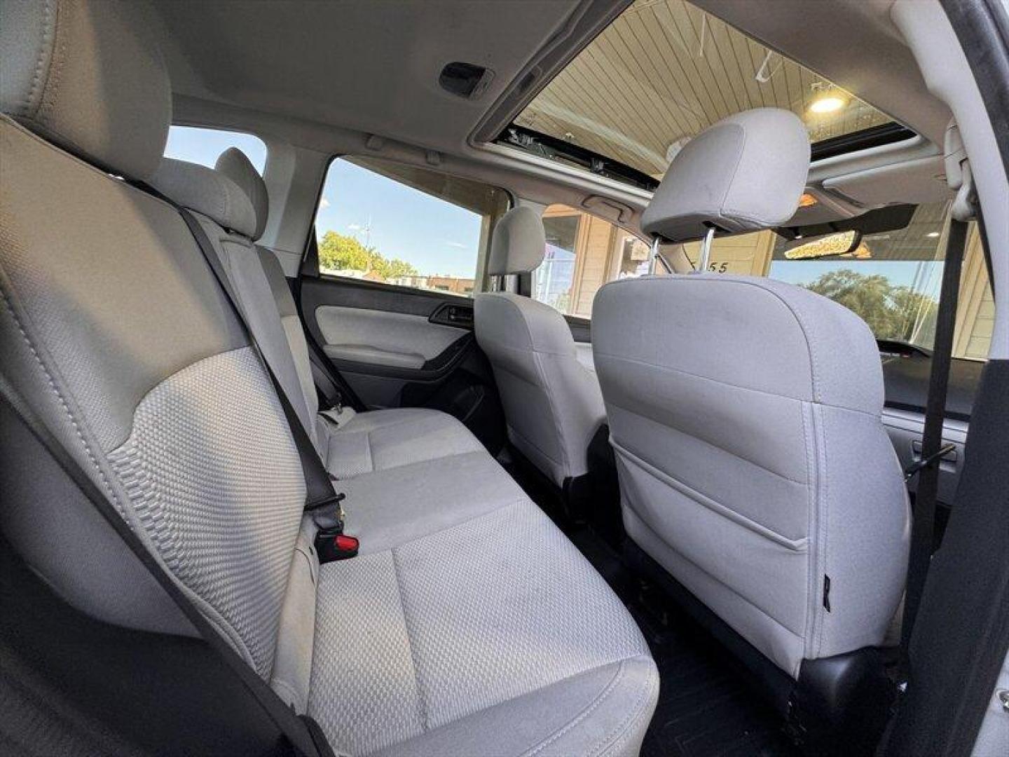 2018 Crystal White Pearl Subaru Forester 2.5i Premium (JF2SJAEC7JH) with an 2.5L H4 170hp 174ft. lbs. engine, Automatic transmission, located at 25355 Eames Street, Channahon, IL, 60410, (815) 467-1807, 41.429108, -88.228432 - Oh, honey, let me introduce you to the fabulous 2018 Subaru Forester 2.5i Premium in Crystal White Pearl with a sleek Gray interior. This bad boy is powered by a fierce 2.5L H4 engine, delivering a sassy 170hp and 174ft. lbs. of torque. Let's talk about the factory default features, darling. This b - Photo#14