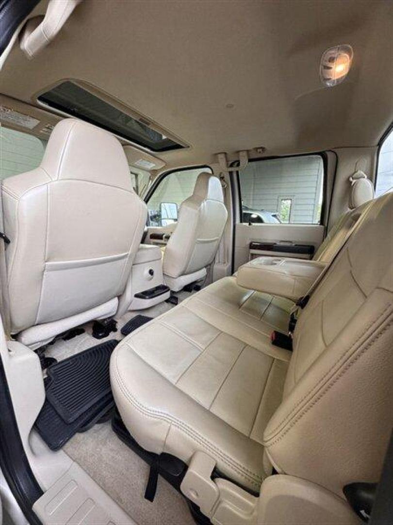 2008 Pueblo Gold Clearcoat Metallic Ford F-350 Lariat (1FTWW31Y38E) with an Triton 6.8L V10 362hp 457ft. lbs. engine, Automatic transmission, located at 25355 Eames Street, Channahon, IL, 60410, (815) 467-1807, 41.429108, -88.228432 - Behold the mighty 2008 Ford F-350 Super Duty Lariat Crew Cab, a beast of a truck with a heart of Triton 6.8L V10 power, belting out 362hp and 457ft. lbs. of torque! This bad boy comes dressed to impress in a stylish Pueblo Gold Clearcoat Metallic/Black exterior, ready to turn heads on the road. Ste - Photo#11