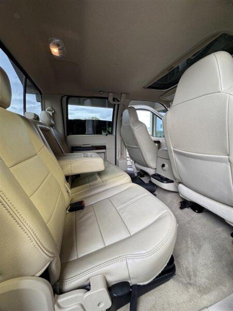 2008 Pueblo Gold Clearcoat Metallic Ford F-350 Lariat (1FTWW31Y38E) with an Triton 6.8L V10 362hp 457ft. lbs. engine, Automatic transmission, located at 25355 Eames Street, Channahon, IL, 60410, (815) 467-1807, 41.429108, -88.228432 - Behold the mighty 2008 Ford F-350 Super Duty Lariat Crew Cab, a beast of a truck with a heart of Triton 6.8L V10 power, belting out 362hp and 457ft. lbs. of torque! This bad boy comes dressed to impress in a stylish Pueblo Gold Clearcoat Metallic/Black exterior, ready to turn heads on the road. Ste - Photo#12