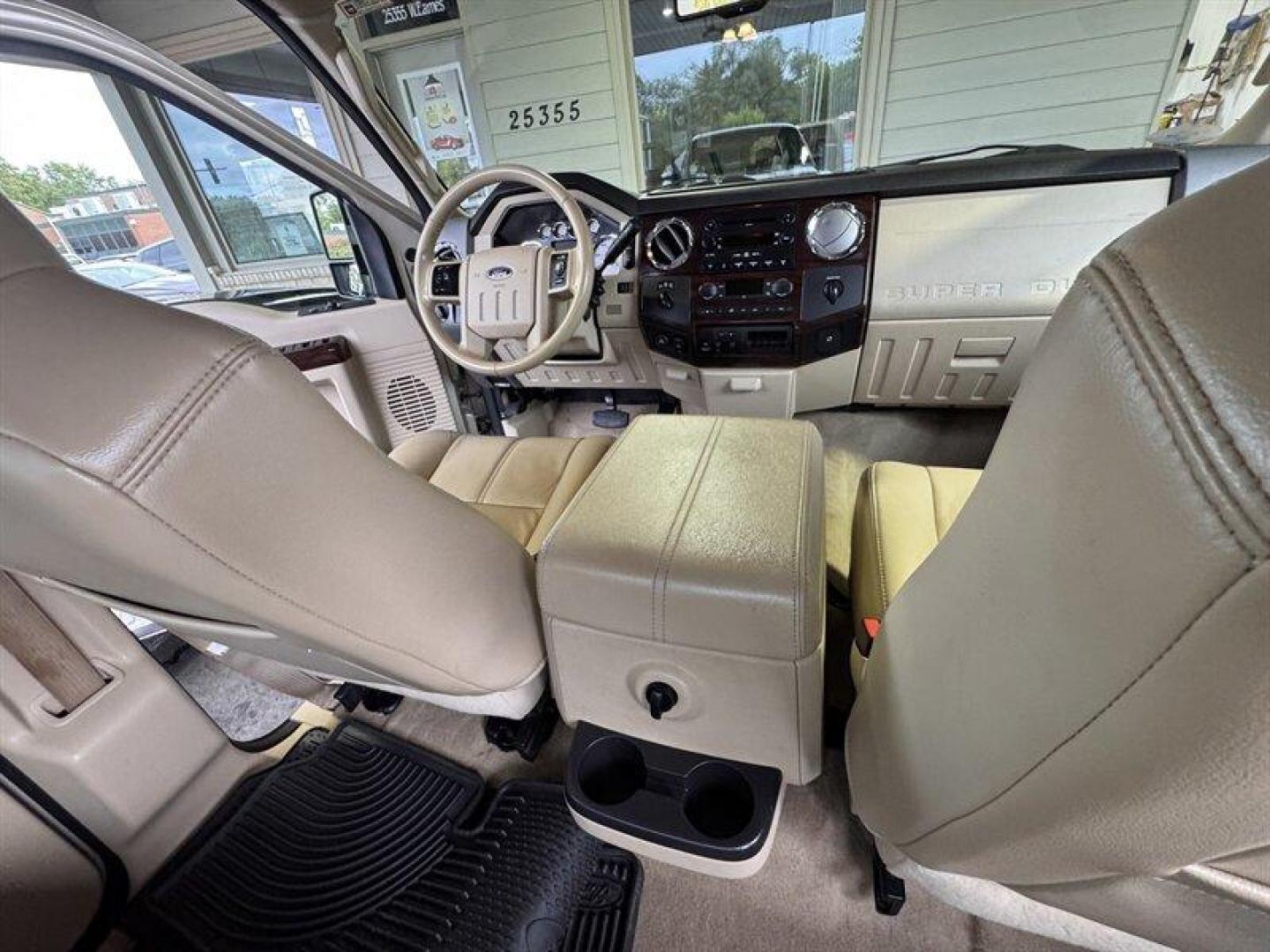 2008 Pueblo Gold Clearcoat Metallic Ford F-350 Lariat (1FTWW31Y38E) with an Triton 6.8L V10 362hp 457ft. lbs. engine, Automatic transmission, located at 25355 Eames Street, Channahon, IL, 60410, (815) 467-1807, 41.429108, -88.228432 - Behold the mighty 2008 Ford F-350 Super Duty Lariat Crew Cab, a beast of a truck with a heart of Triton 6.8L V10 power, belting out 362hp and 457ft. lbs. of torque! This bad boy comes dressed to impress in a stylish Pueblo Gold Clearcoat Metallic/Black exterior, ready to turn heads on the road. Ste - Photo#14