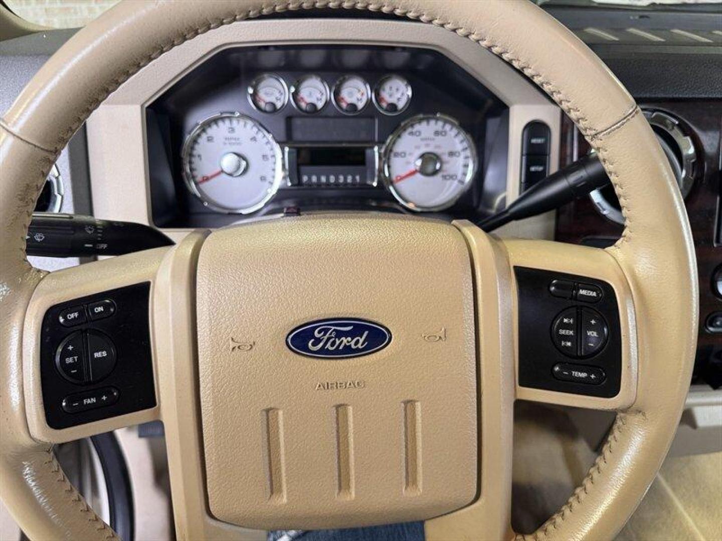 2008 Pueblo Gold Clearcoat Metallic Ford F-350 Lariat (1FTWW31Y38E) with an Triton 6.8L V10 362hp 457ft. lbs. engine, Automatic transmission, located at 25355 Eames Street, Channahon, IL, 60410, (815) 467-1807, 41.429108, -88.228432 - Behold the mighty 2008 Ford F-350 Super Duty Lariat Crew Cab, a beast of a truck with a heart of Triton 6.8L V10 power, belting out 362hp and 457ft. lbs. of torque! This bad boy comes dressed to impress in a stylish Pueblo Gold Clearcoat Metallic/Black exterior, ready to turn heads on the road. Ste - Photo#17